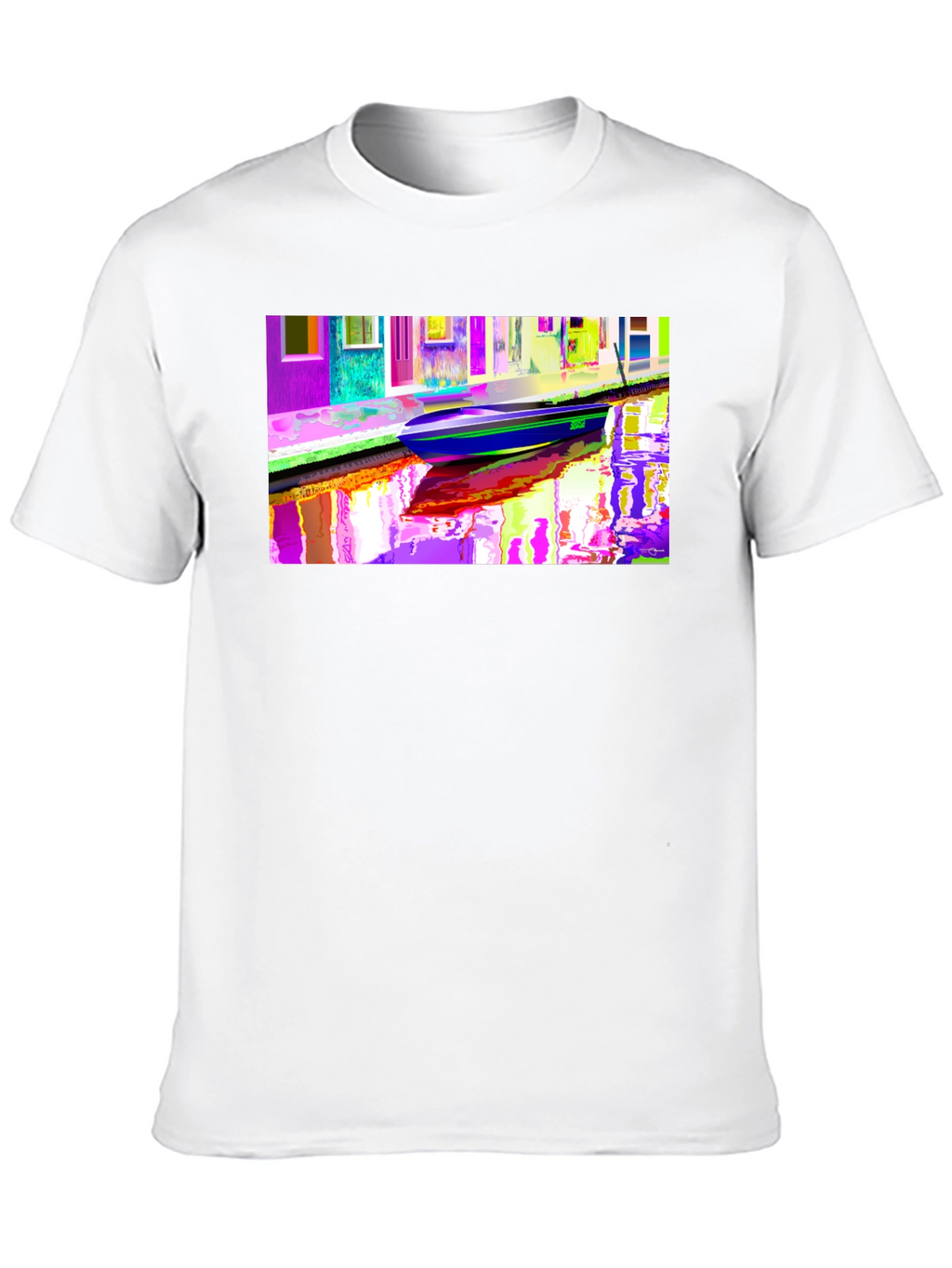 Vibrant Venice Canal Art T-Shirt