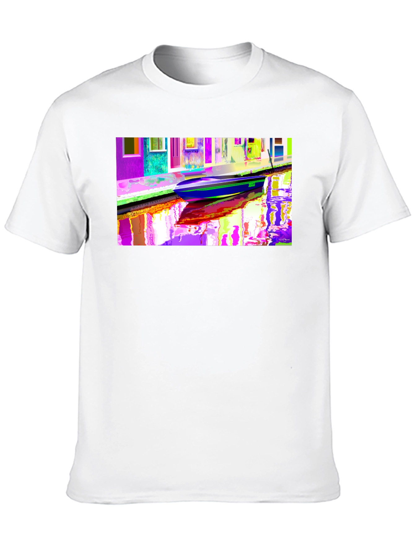 Vibrant Venice Canal Art T-Shirt
