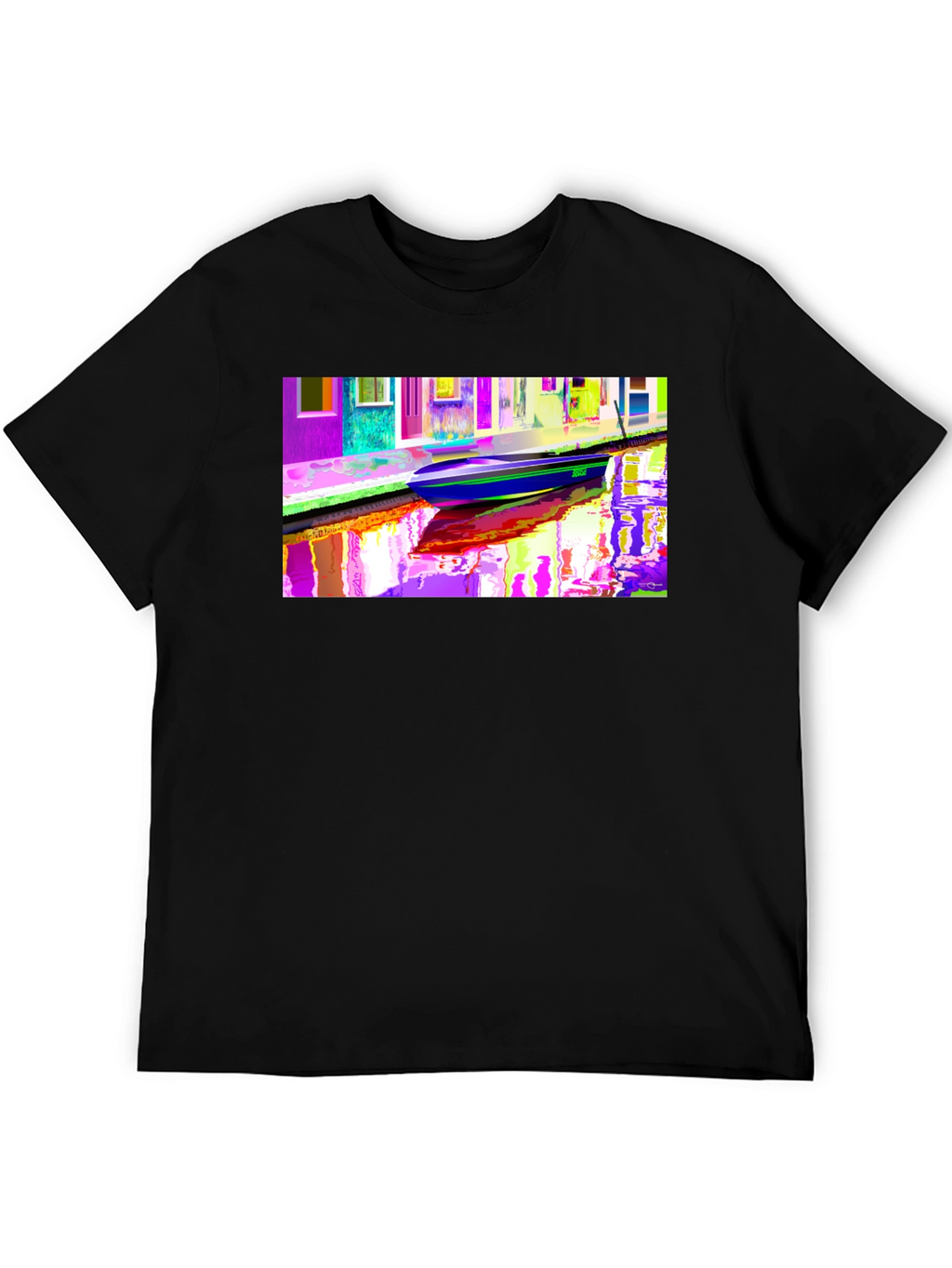 Vibrant Venice Canal Art T-Shirt