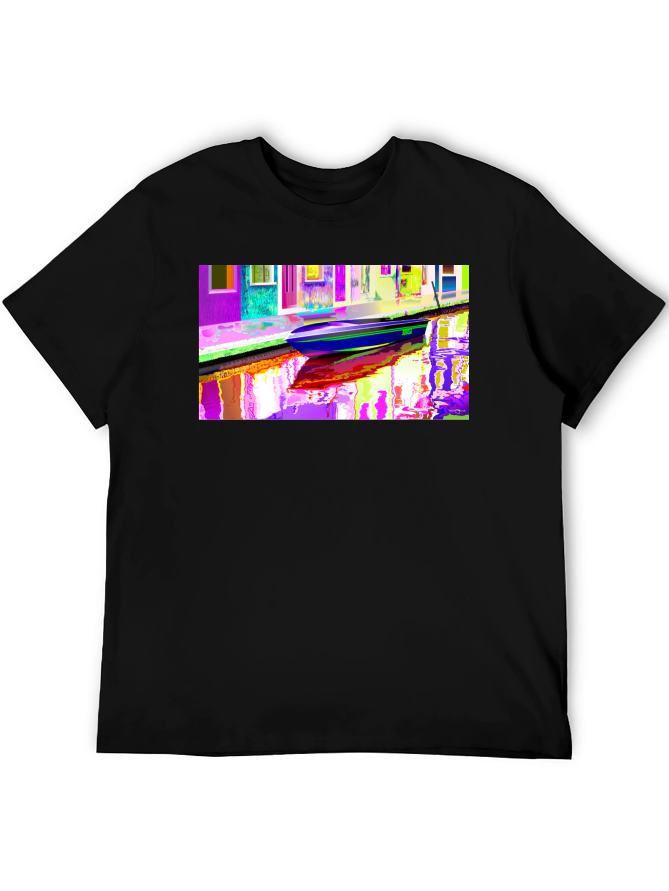 Vibrant Venice Canal Art T-Shirt