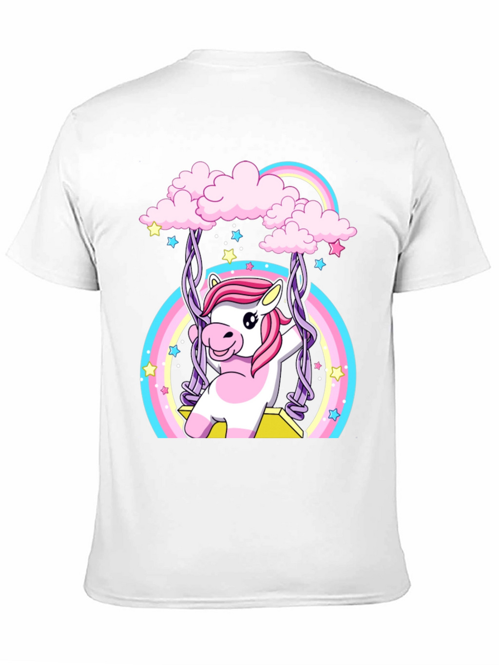 Unicorn Rainbow Swing Graphic Tee