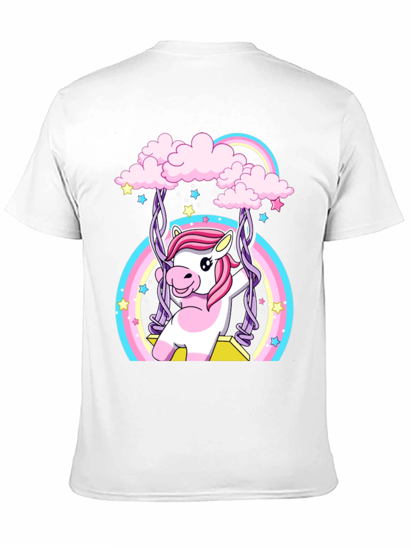 Unicorn Rainbow Swing Graphic Tee