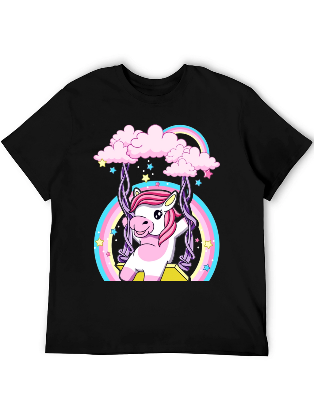 Unicorn Rainbow Swing Graphic Tee