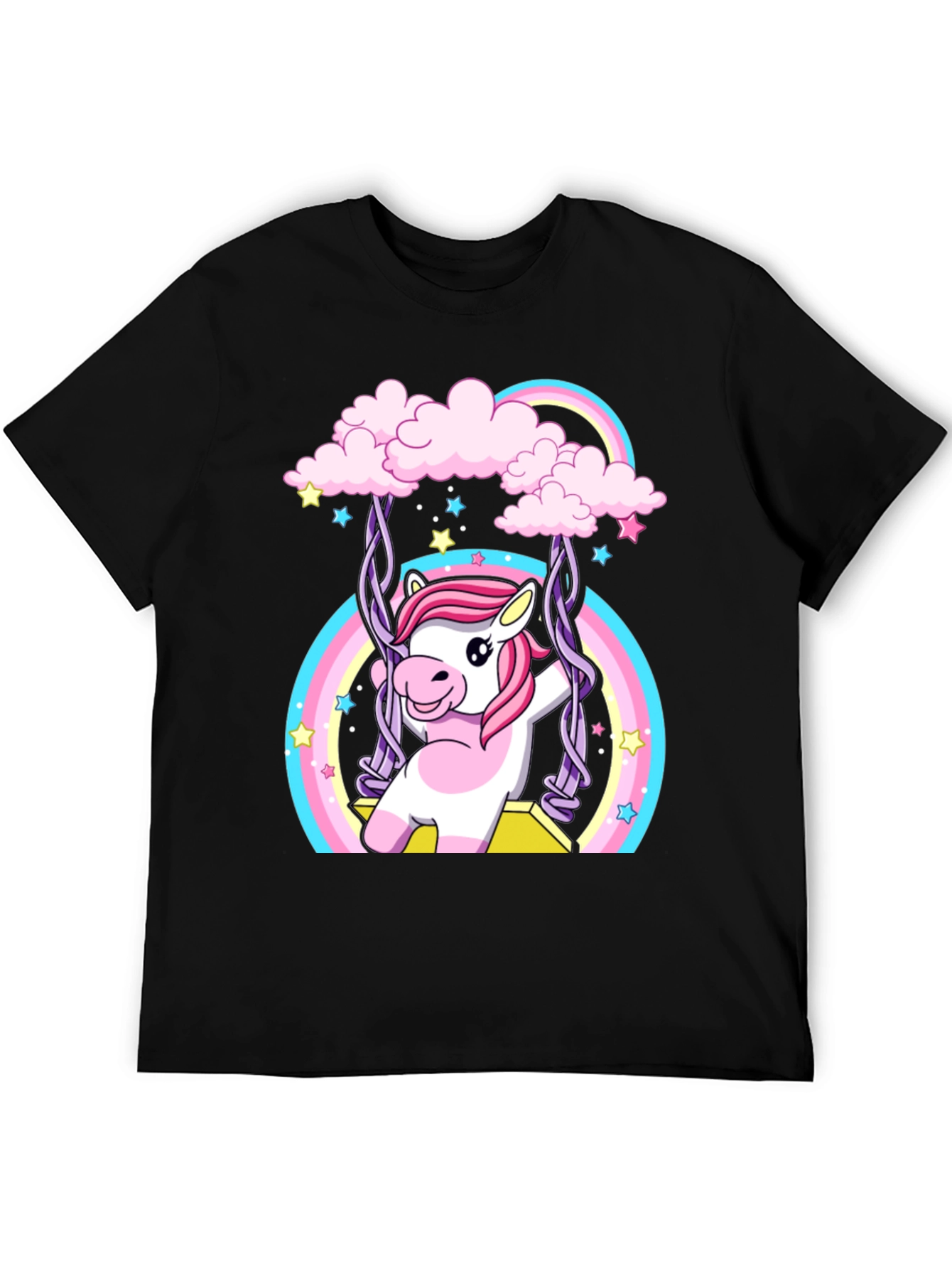 Unicorn Rainbow Swing Graphic Tee