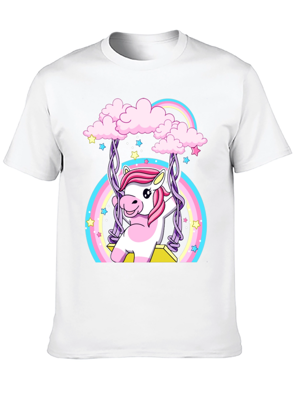 Unicorn Rainbow Swing Graphic Tee