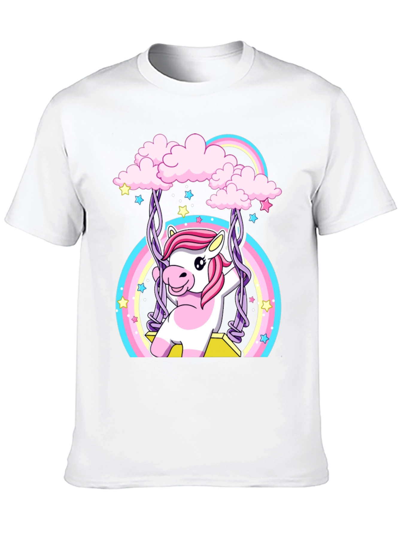 Unicorn Rainbow Swing Graphic Tee
