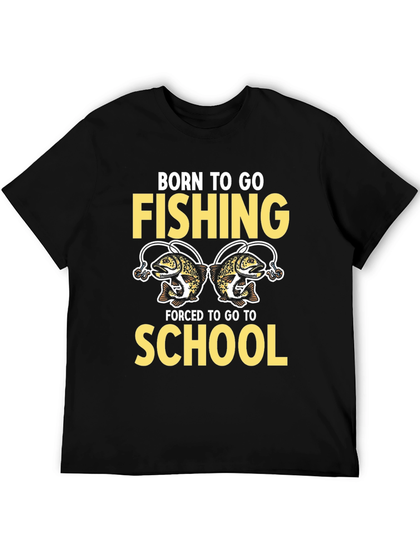 Born to Fish Graphic Tee - Humor T-Shirt
