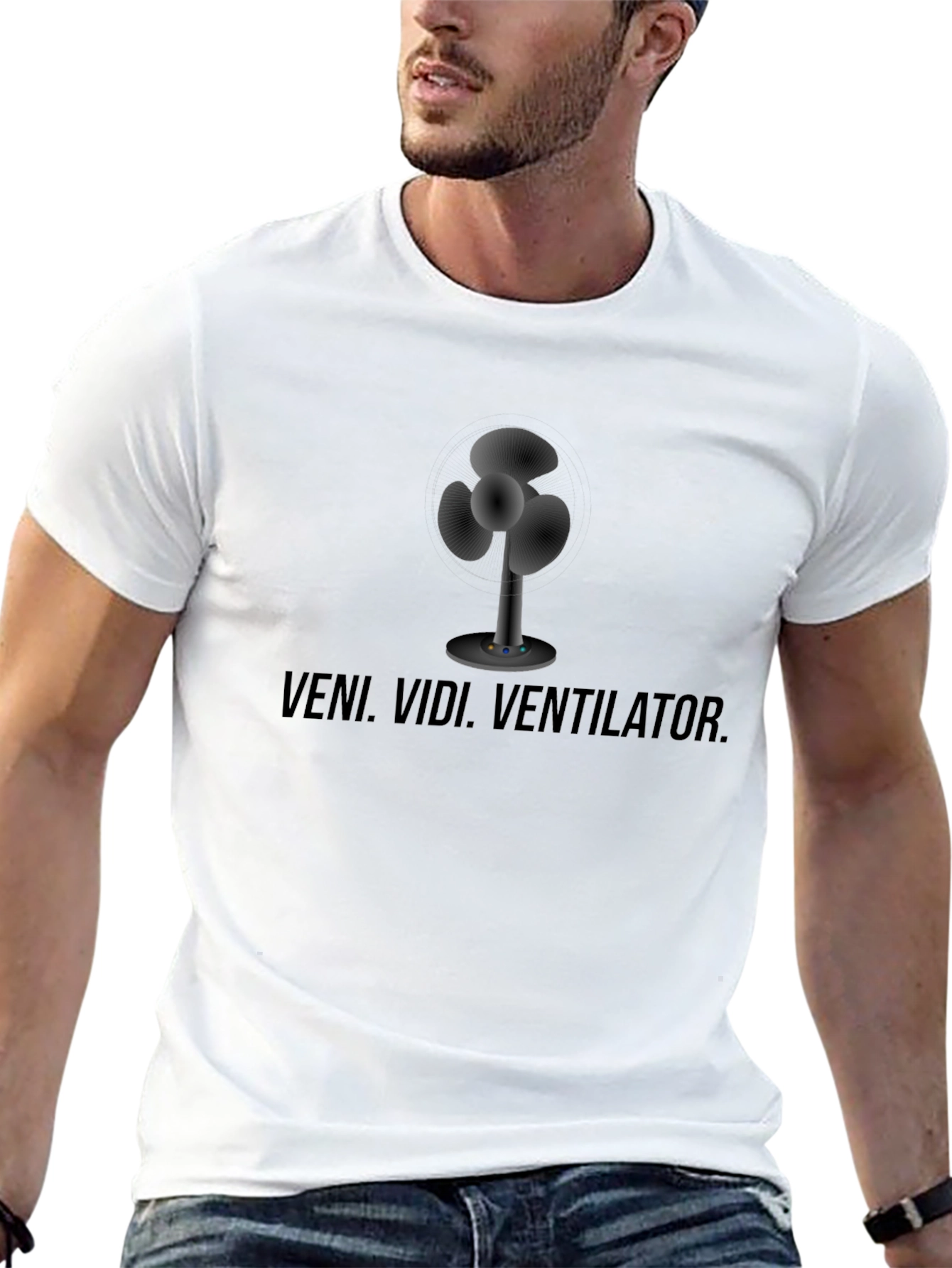 Veni Vidi Ventilator Black T-Shirt