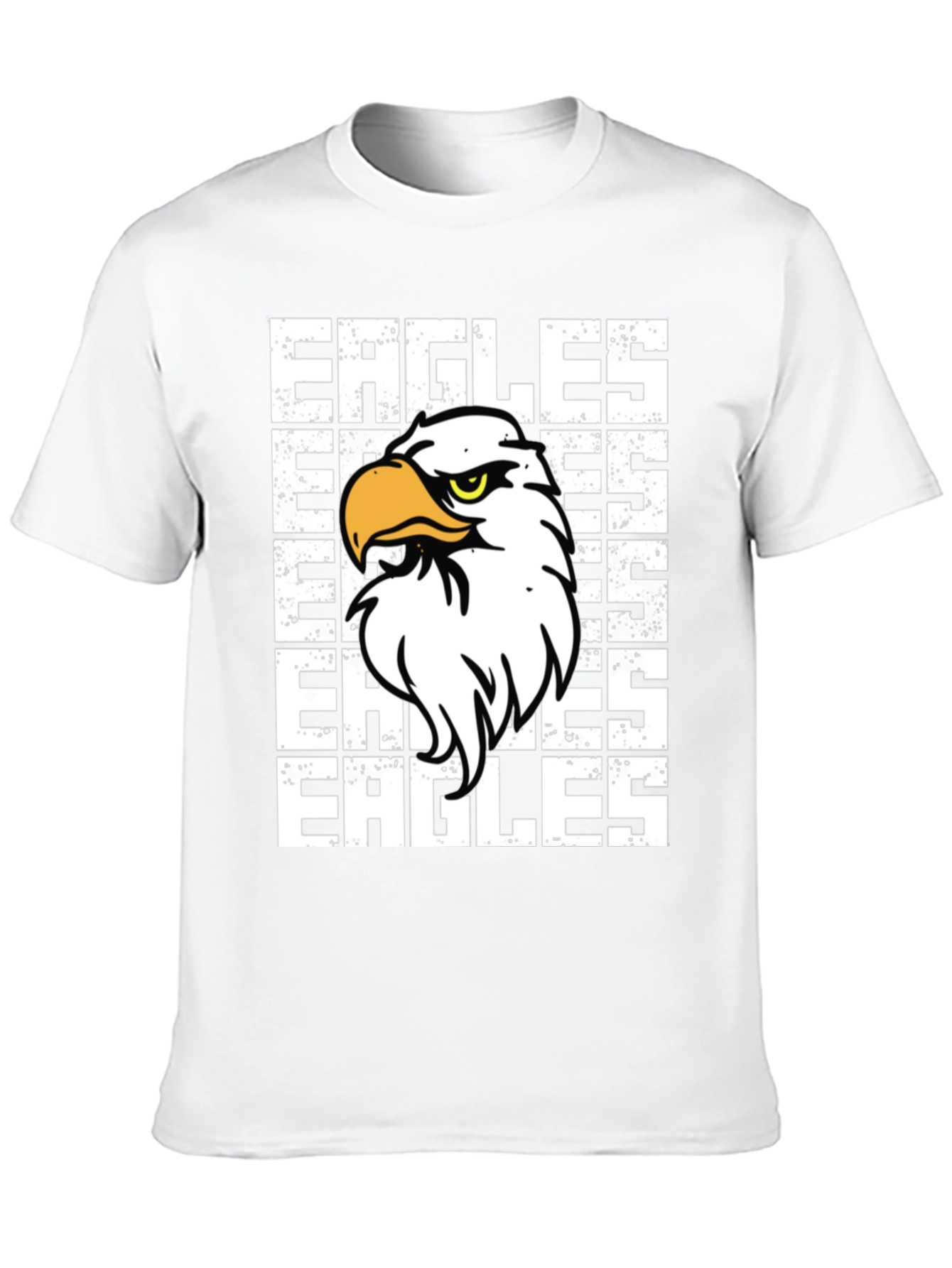 Eagles Graphic Print Black T-Shirt