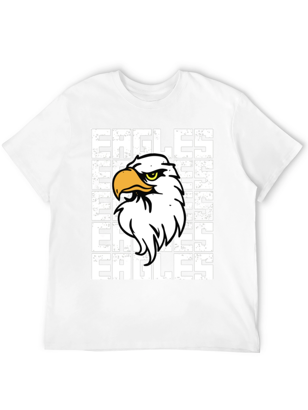 Eagles Graphic Print Black T-Shirt