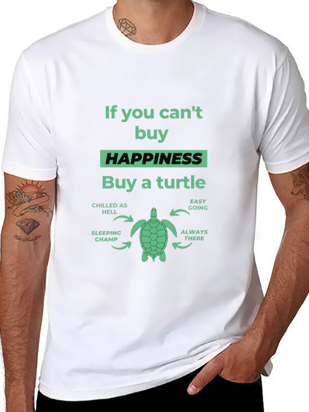 Buy a Turtle T-Shirt: Happiness Guarantee
