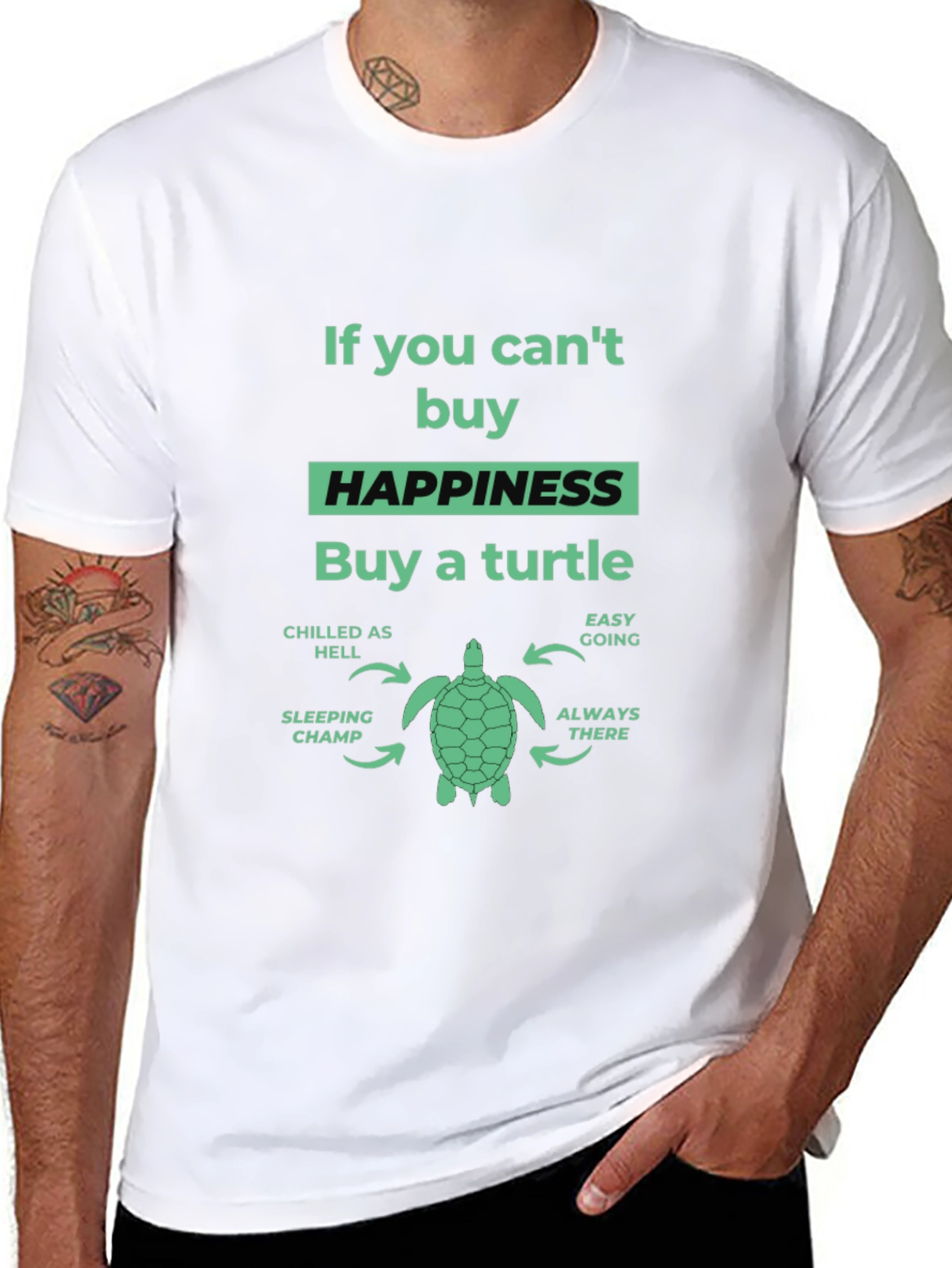 Buy a Turtle T-Shirt: Happiness Guarantee