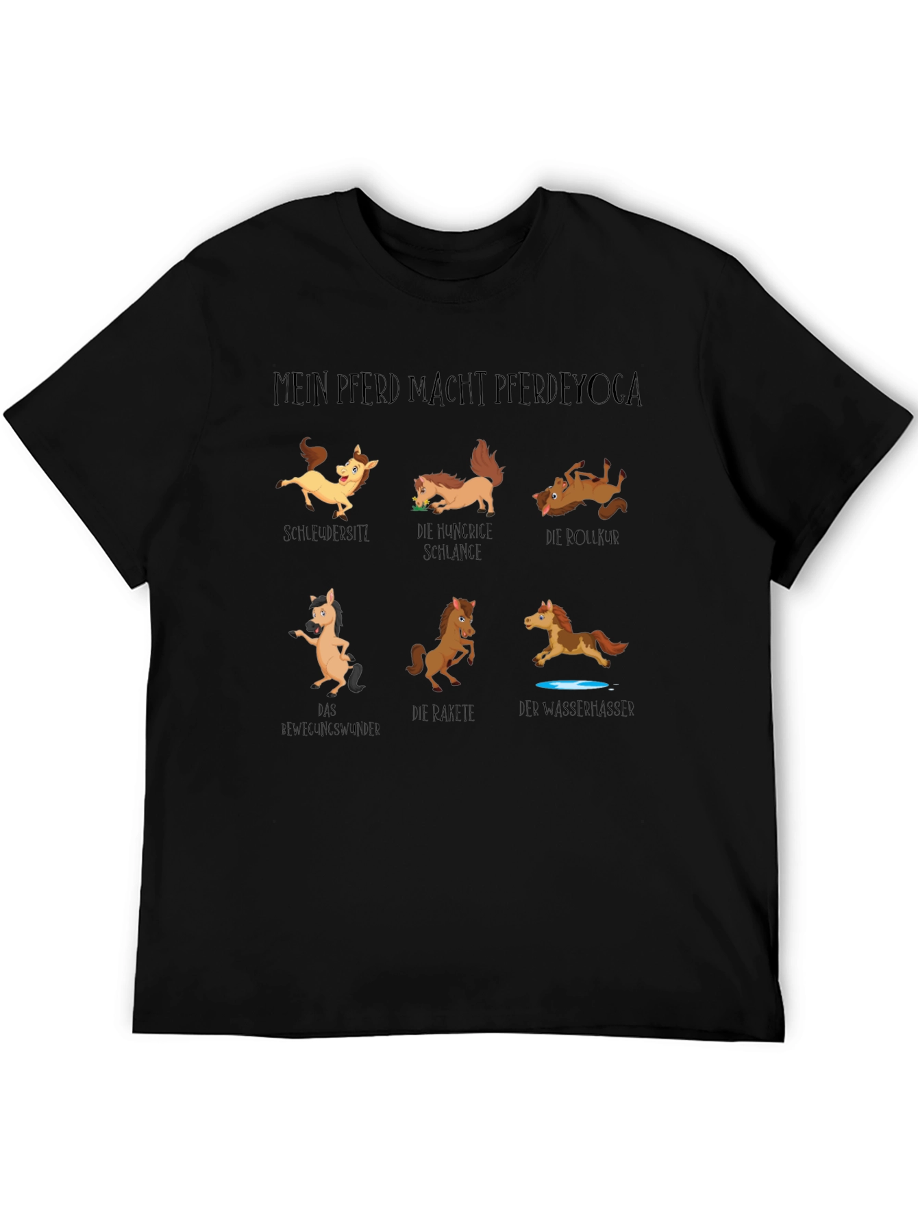 Funny Horse Yoga T-Shirt - Mein Pferd Macht Pferdeyoga