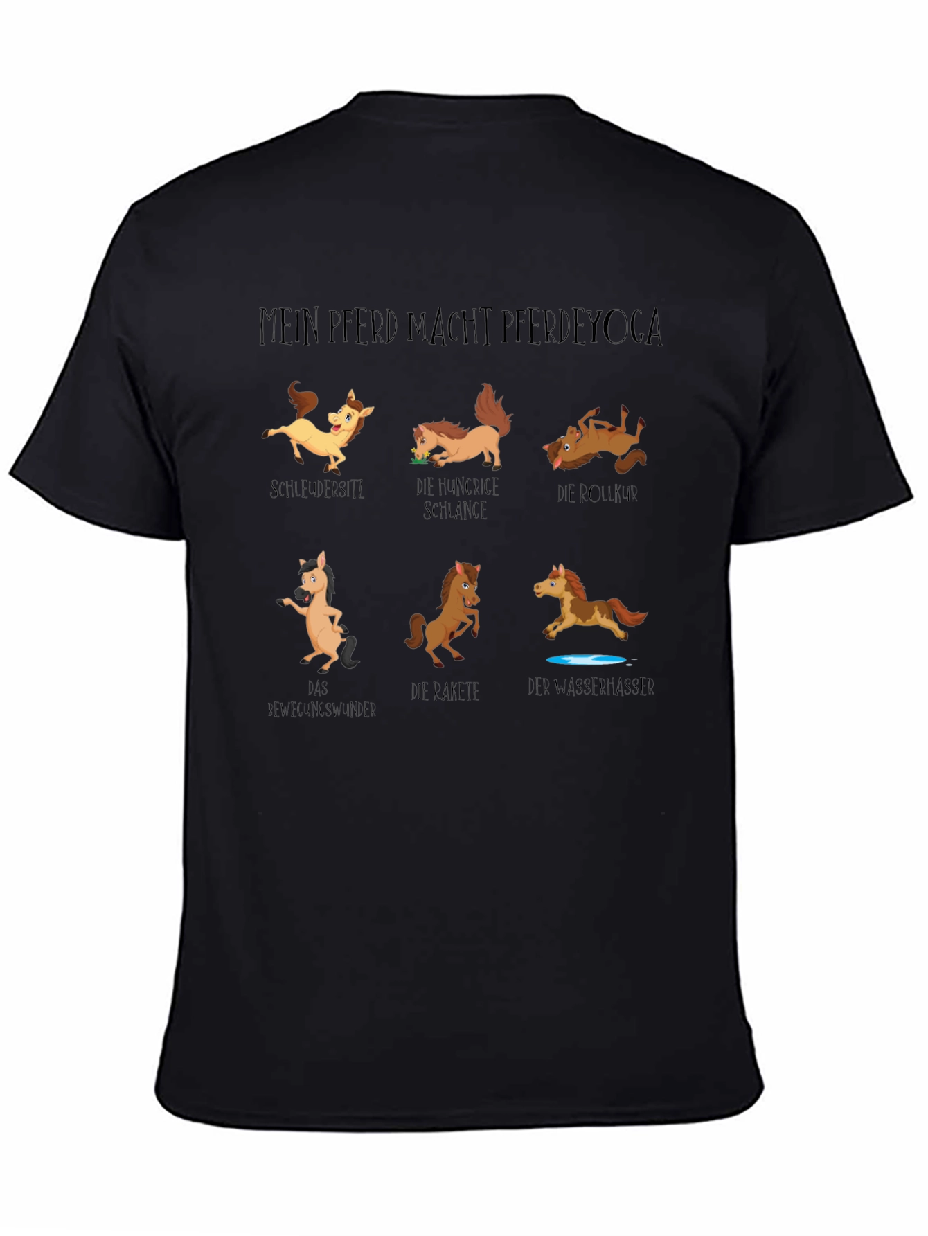 Funny Horse Yoga T-Shirt - Mein Pferd Macht Pferdeyoga