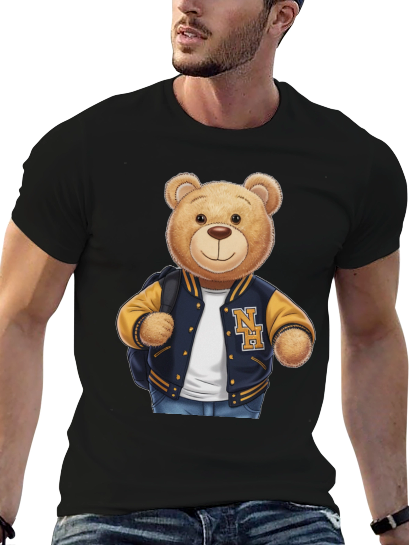 Teddy Bear Varsity Jacket T-Shirt