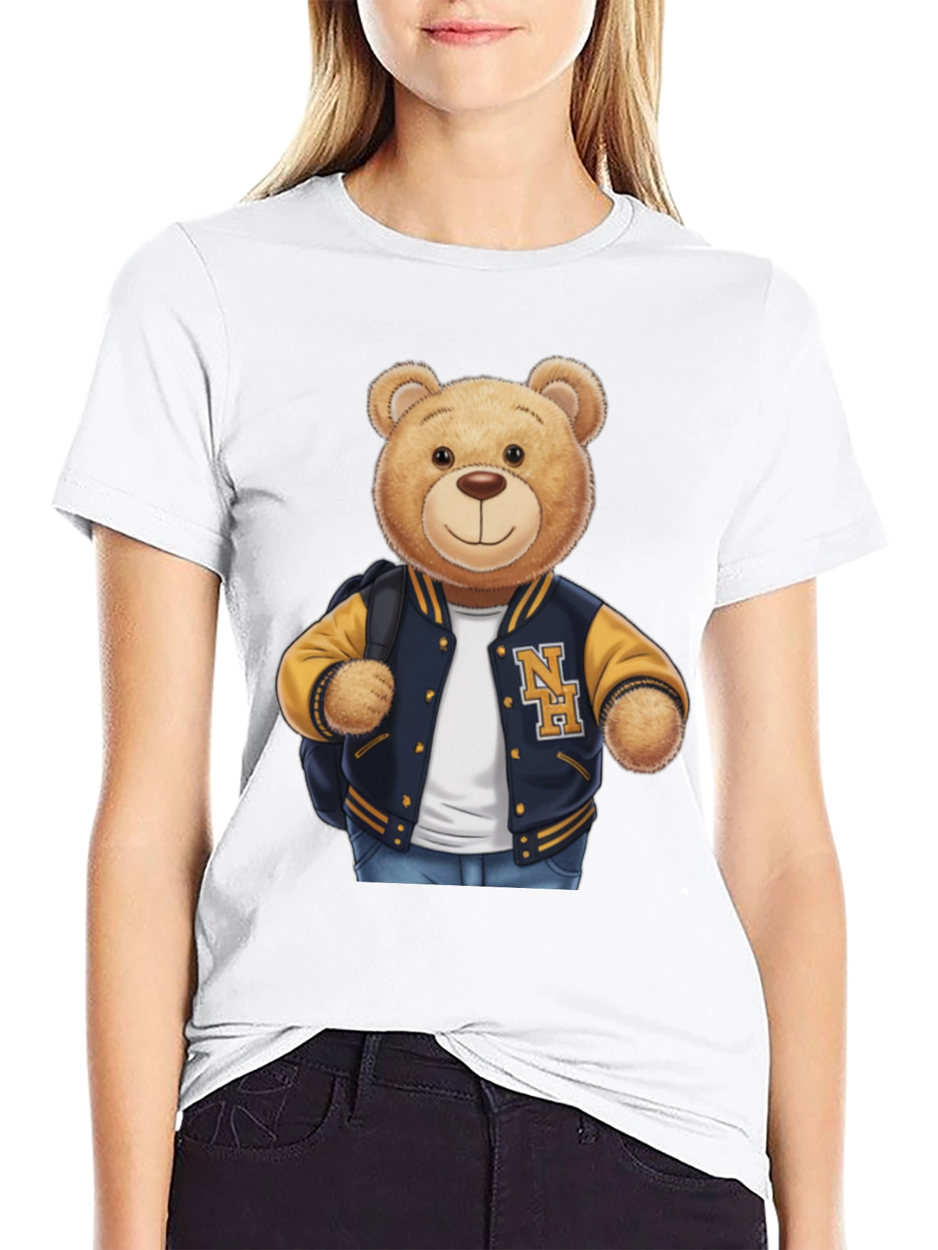 Teddy Bear Varsity Jacket T-Shirt