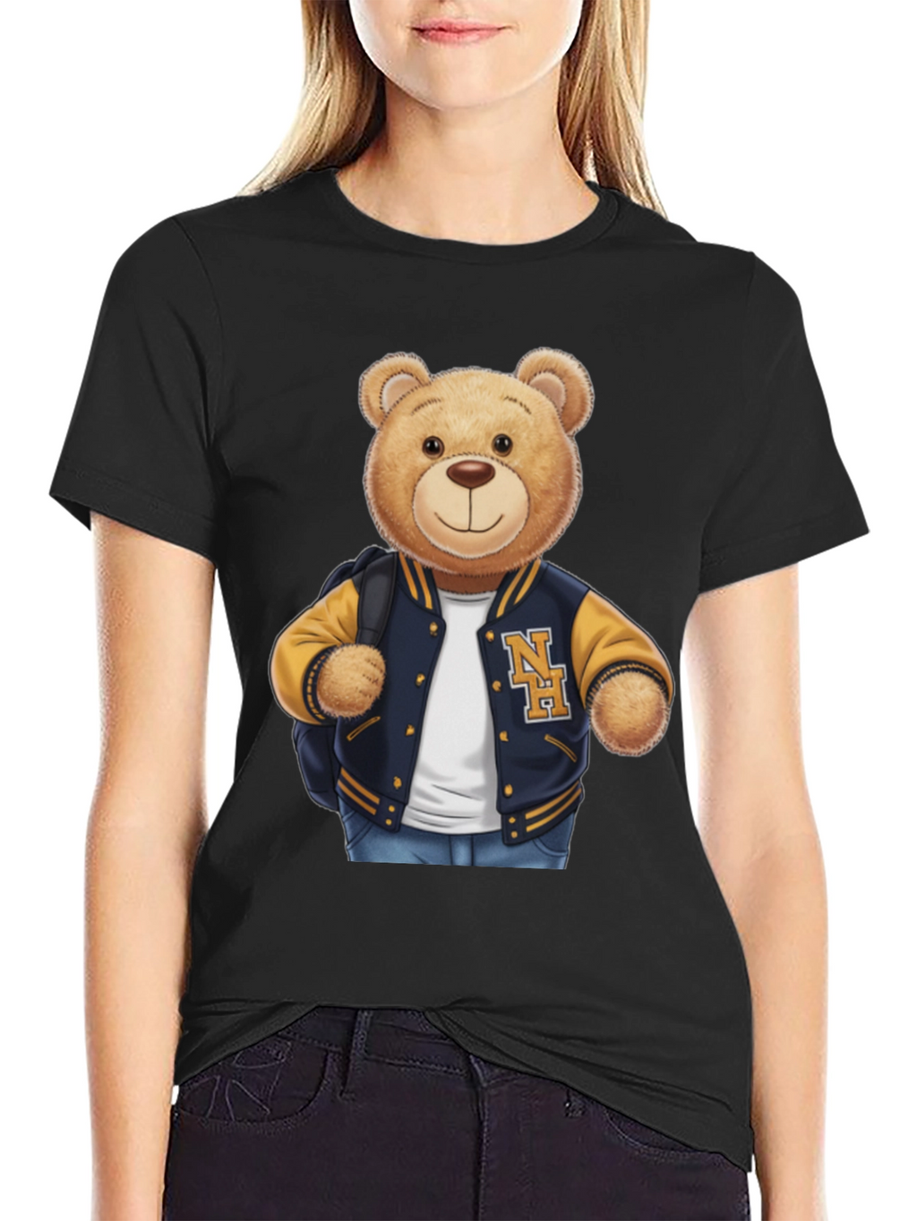 Teddy Bear Varsity Jacket T-Shirt