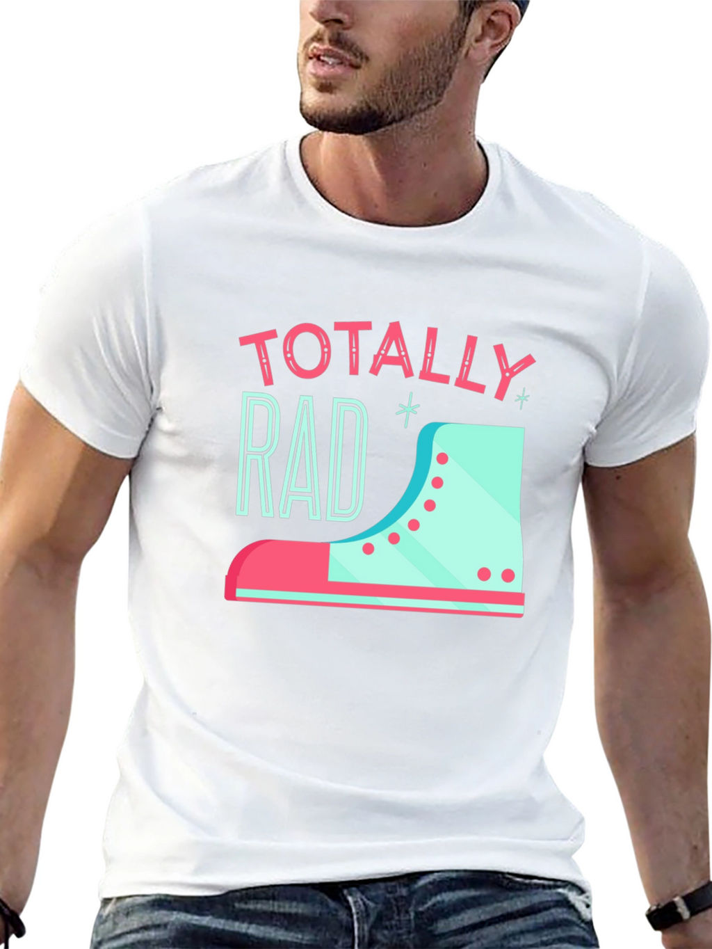 Totally Rad Retro Roller Skate T-Shirt