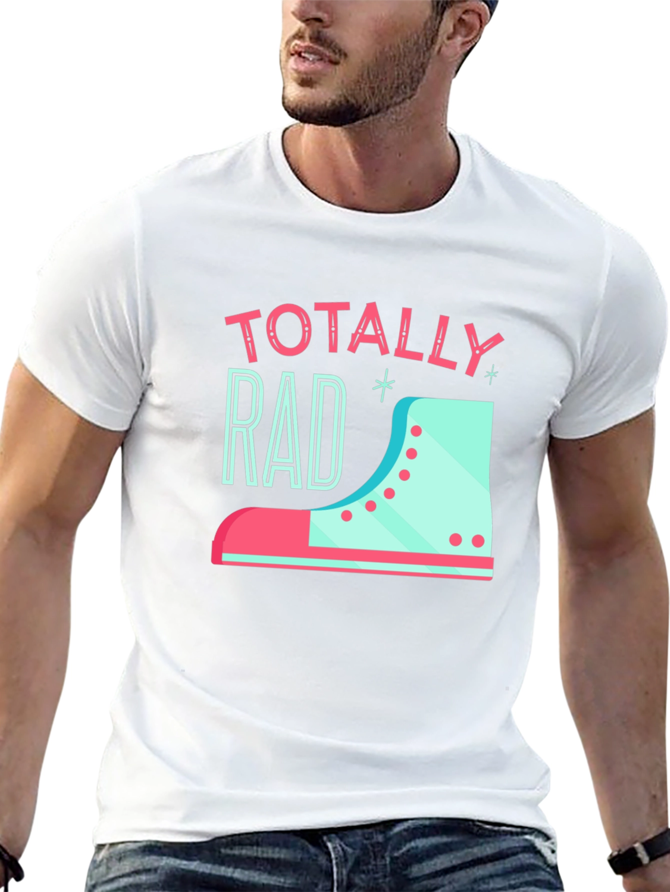 Totally Rad Retro Roller Skate T-Shirt