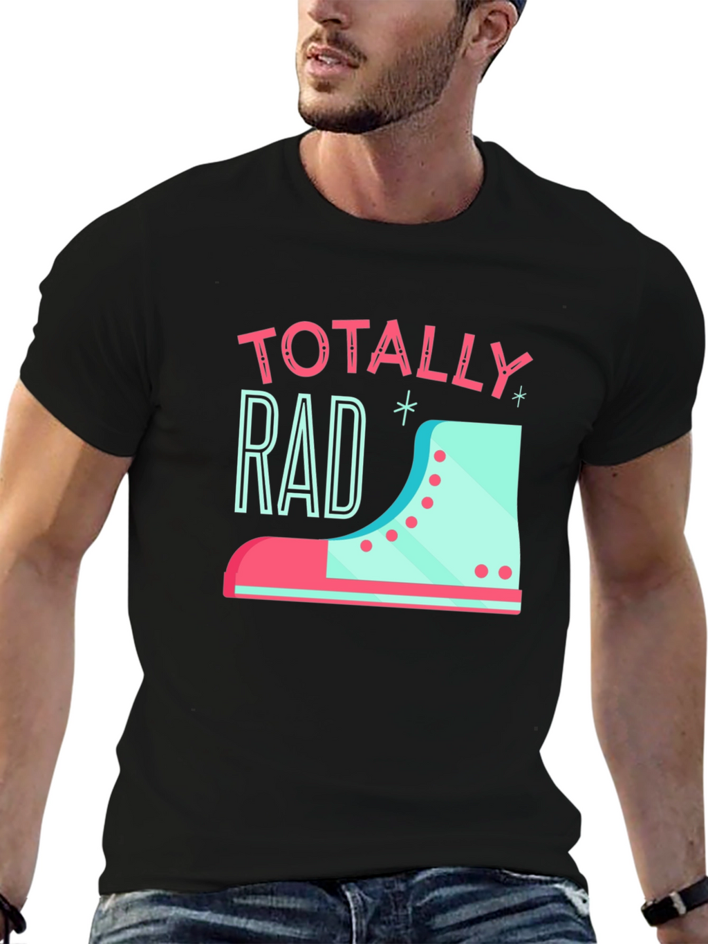 Totally Rad Retro Roller Skate T-Shirt