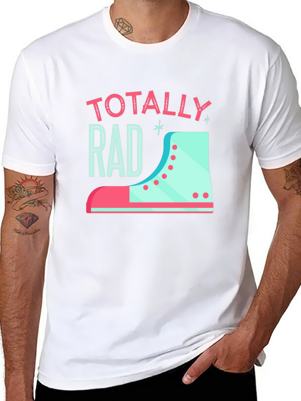 Totally Rad Retro Roller Skate T-Shirt