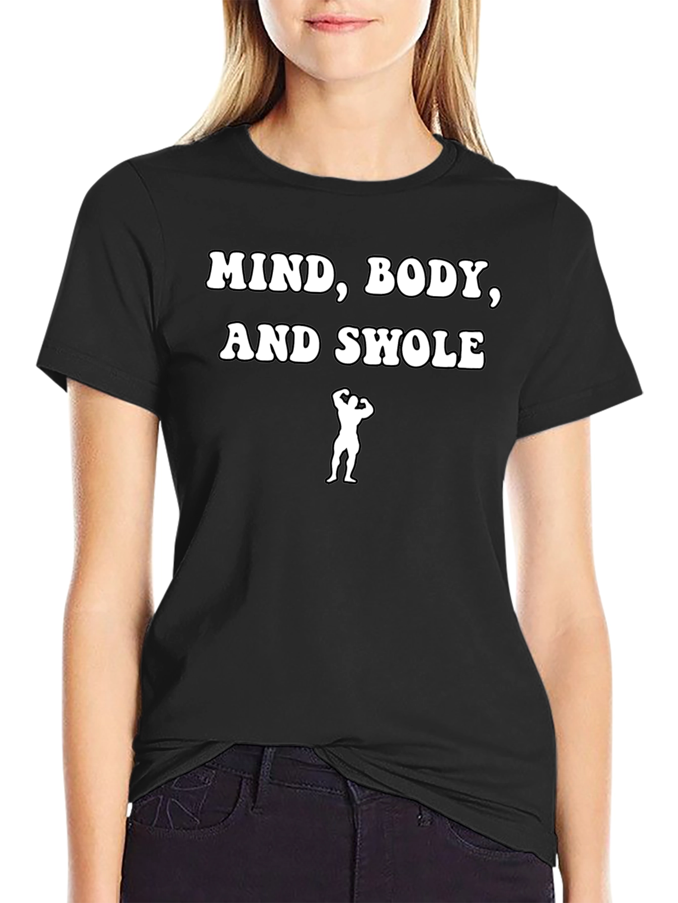 Mind Body and Swole Black T-Shirt