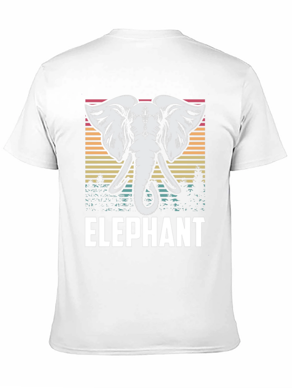 Elephant Graphic Tee - Retro Style