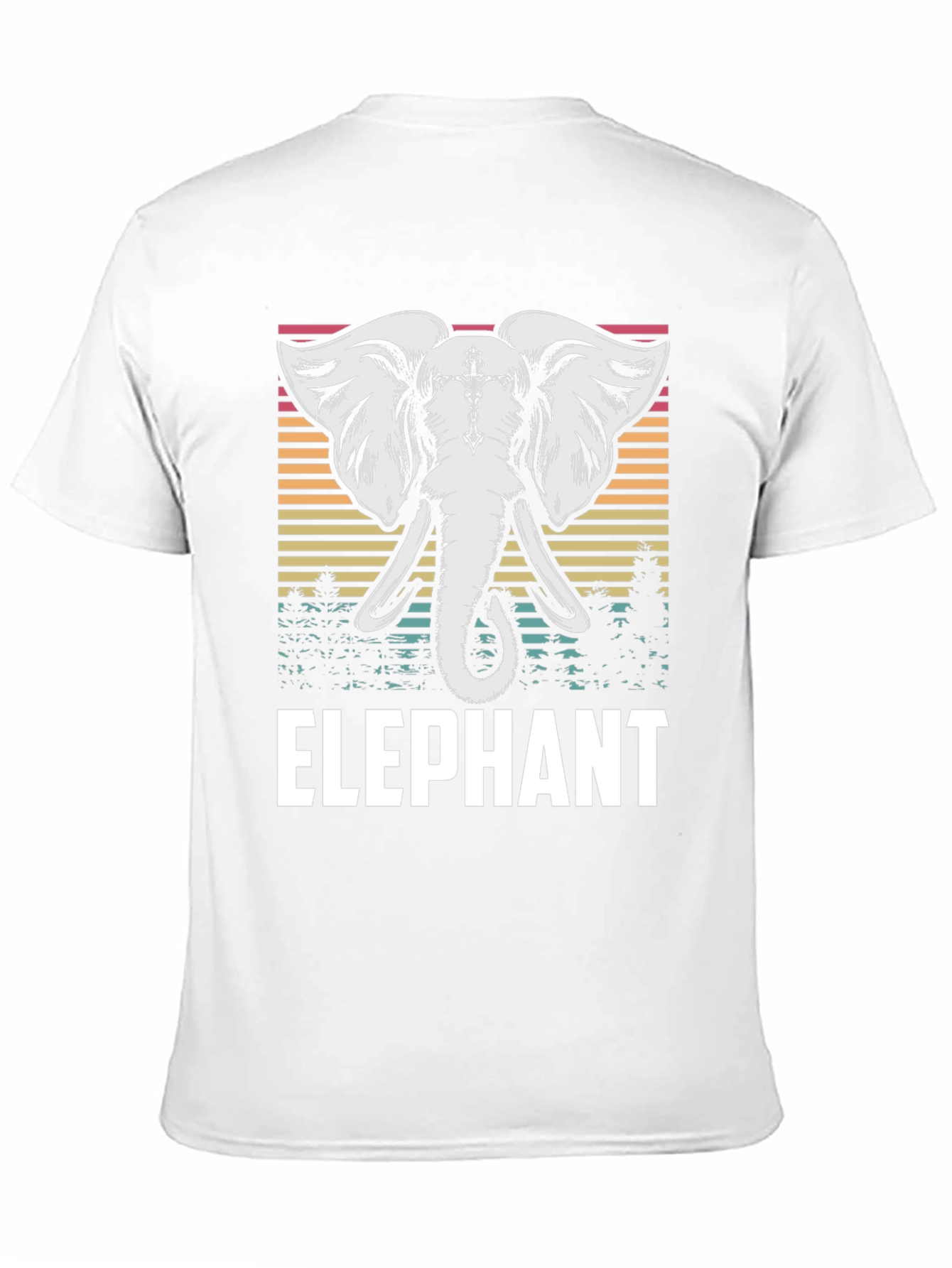 Elephant Graphic Tee - Retro Style