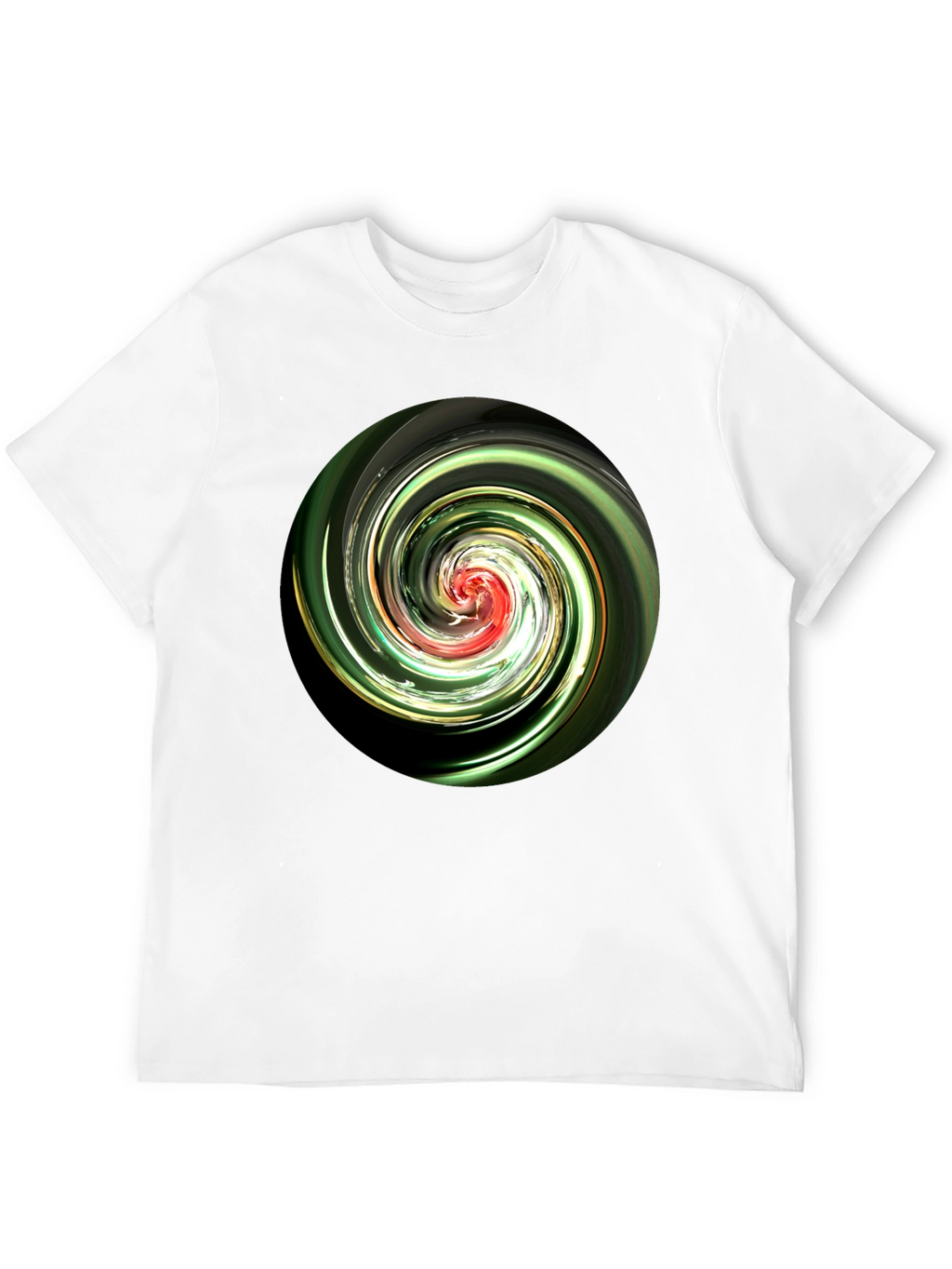Swirl Design Black T-Shirt
