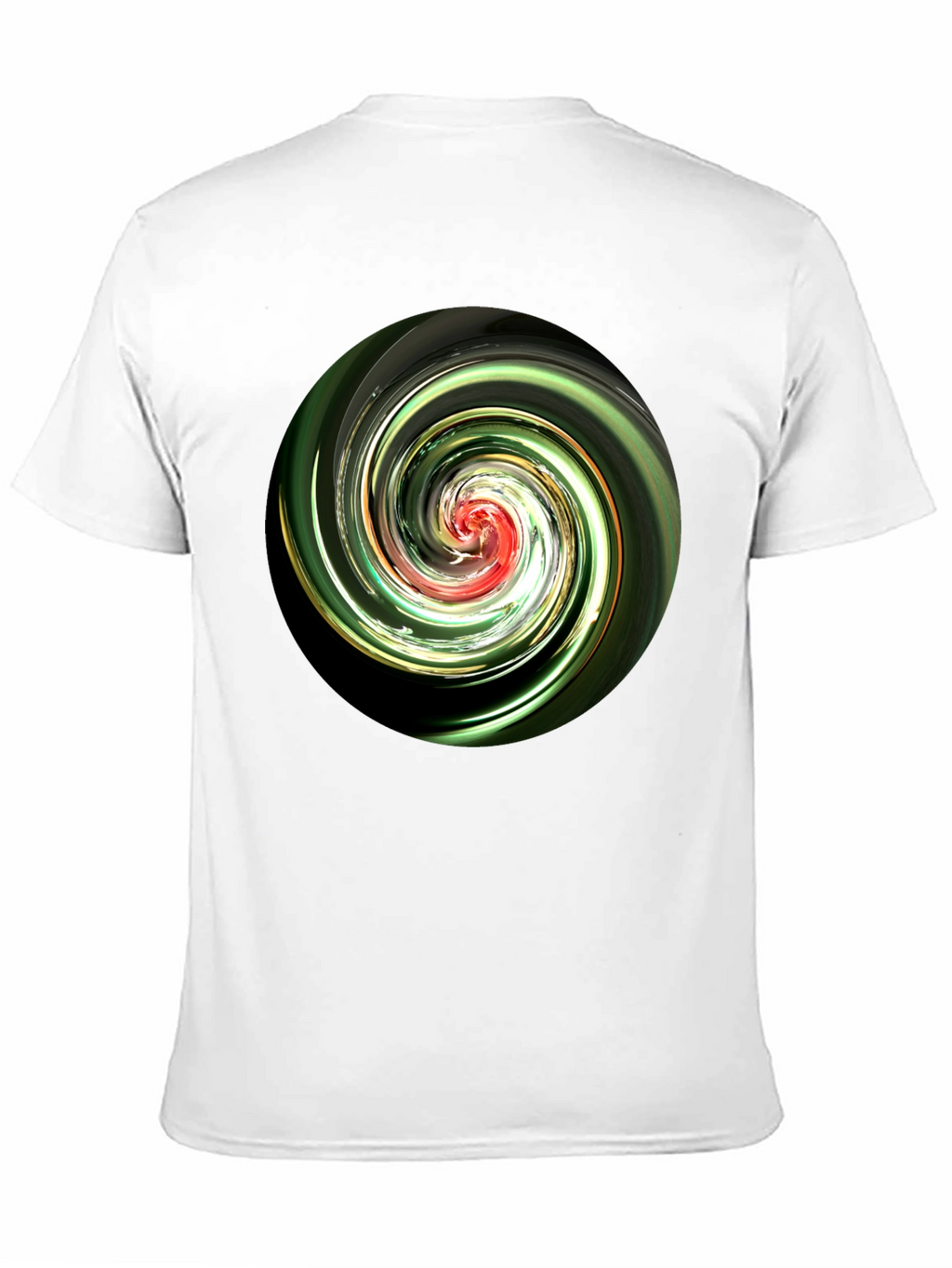 Swirl Design Black T-Shirt