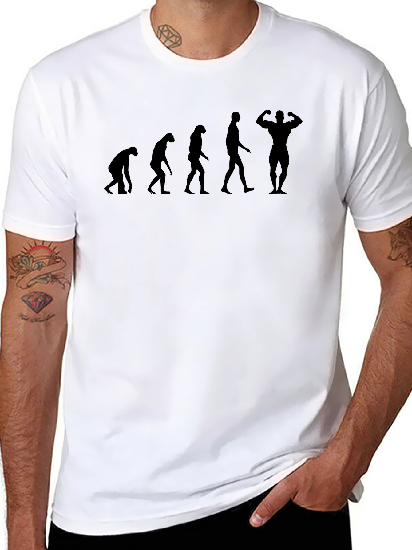 Evolution of Fitness T-Shirt - Black