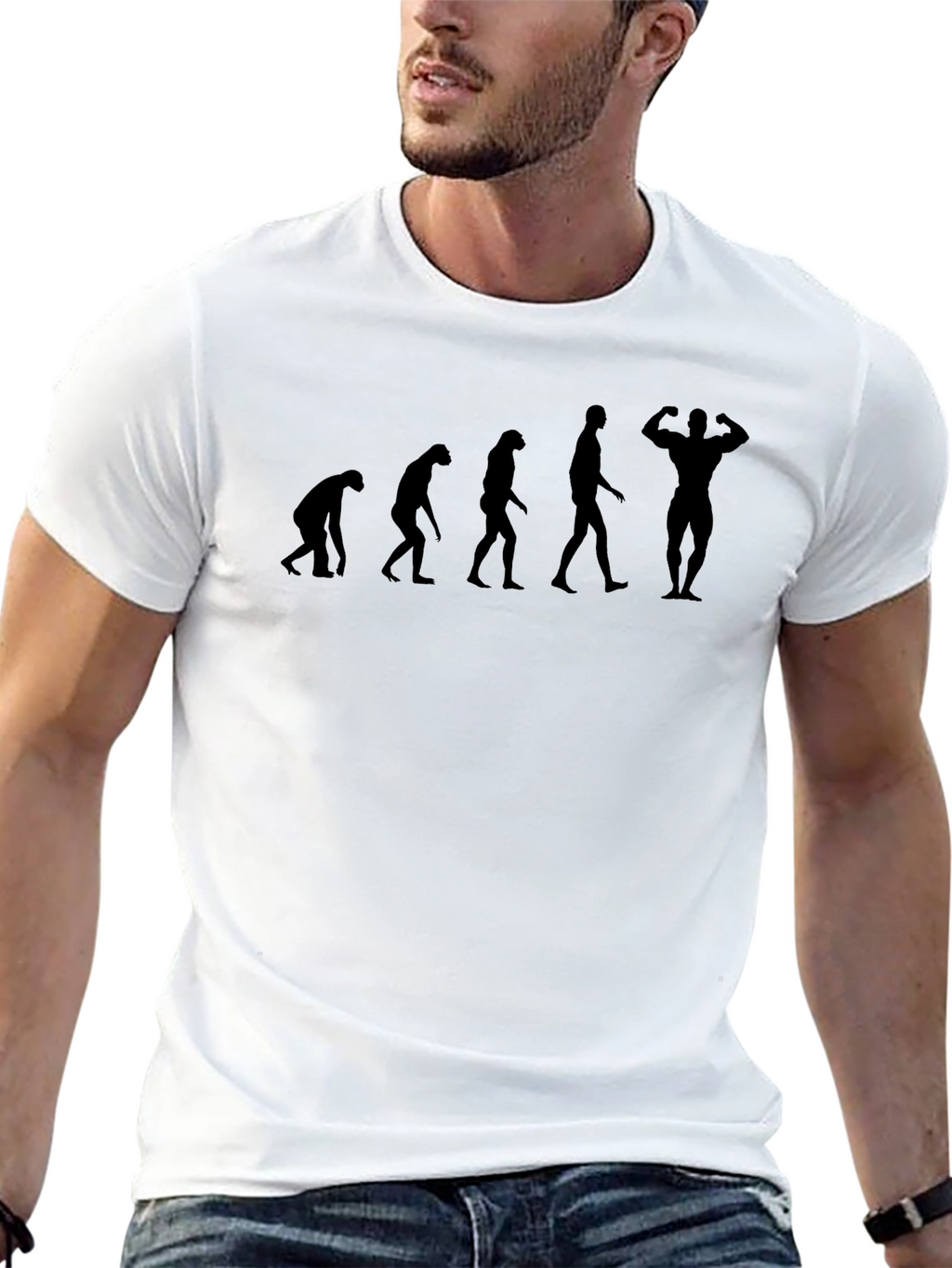 Evolution of Fitness T-Shirt - Black
