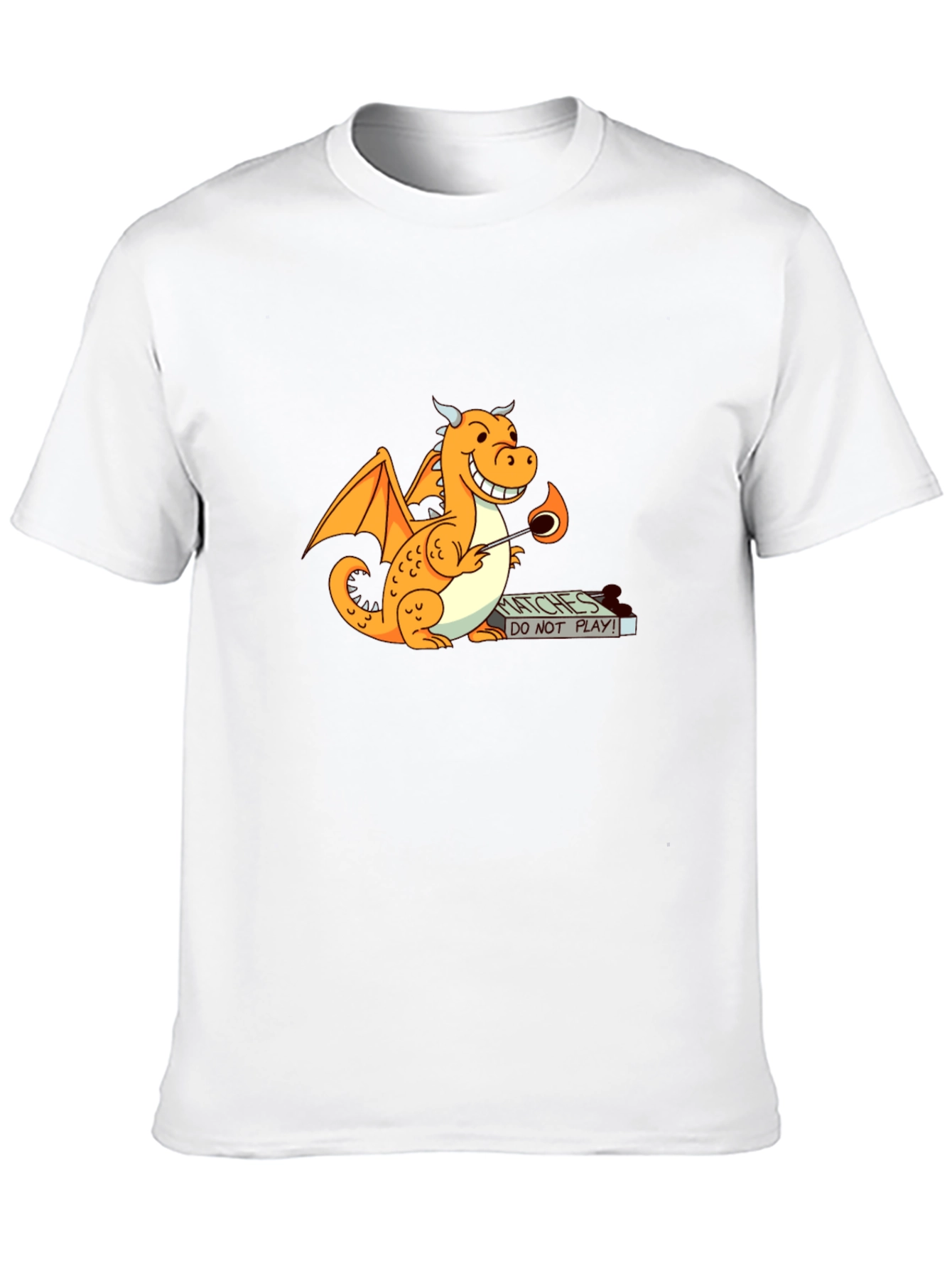 Dragon Matches T-Shirt - Black Graphic Tee
