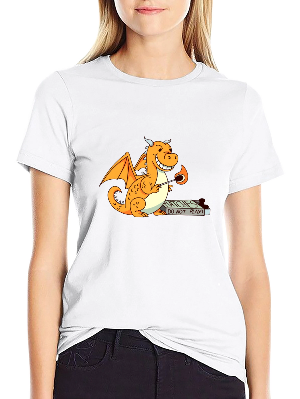 Dragon Matches T-Shirt - Black Graphic Tee