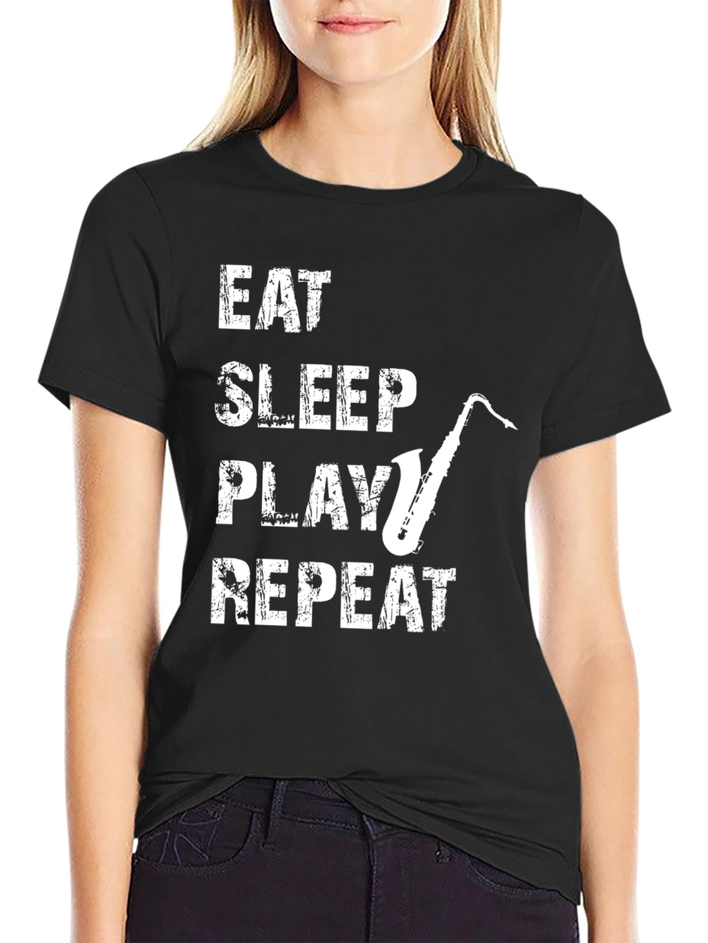 Eat Sleep Play Saxophone Repeat T-Shirt