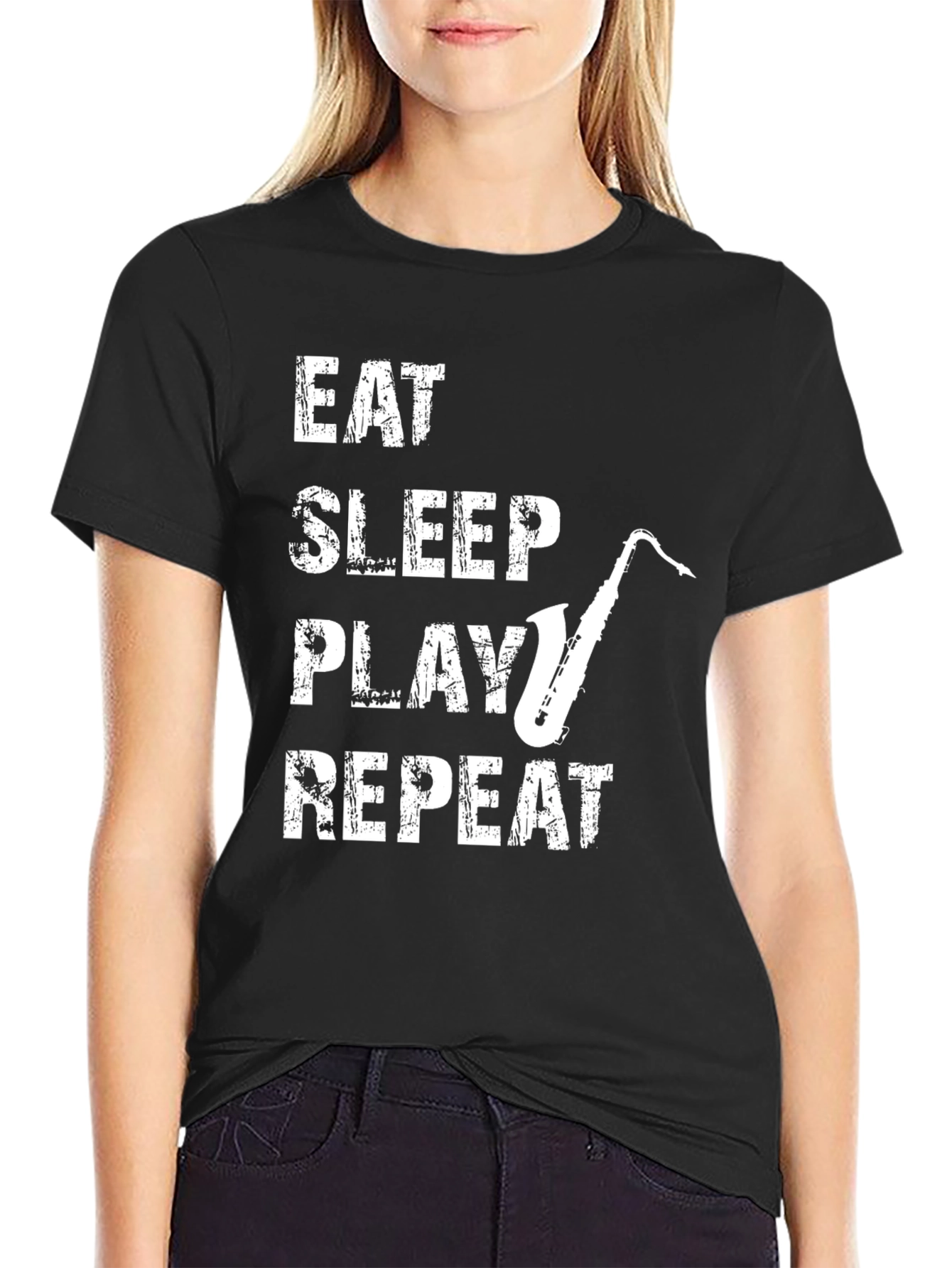 Eat Sleep Play Saxophone Repeat T-Shirt