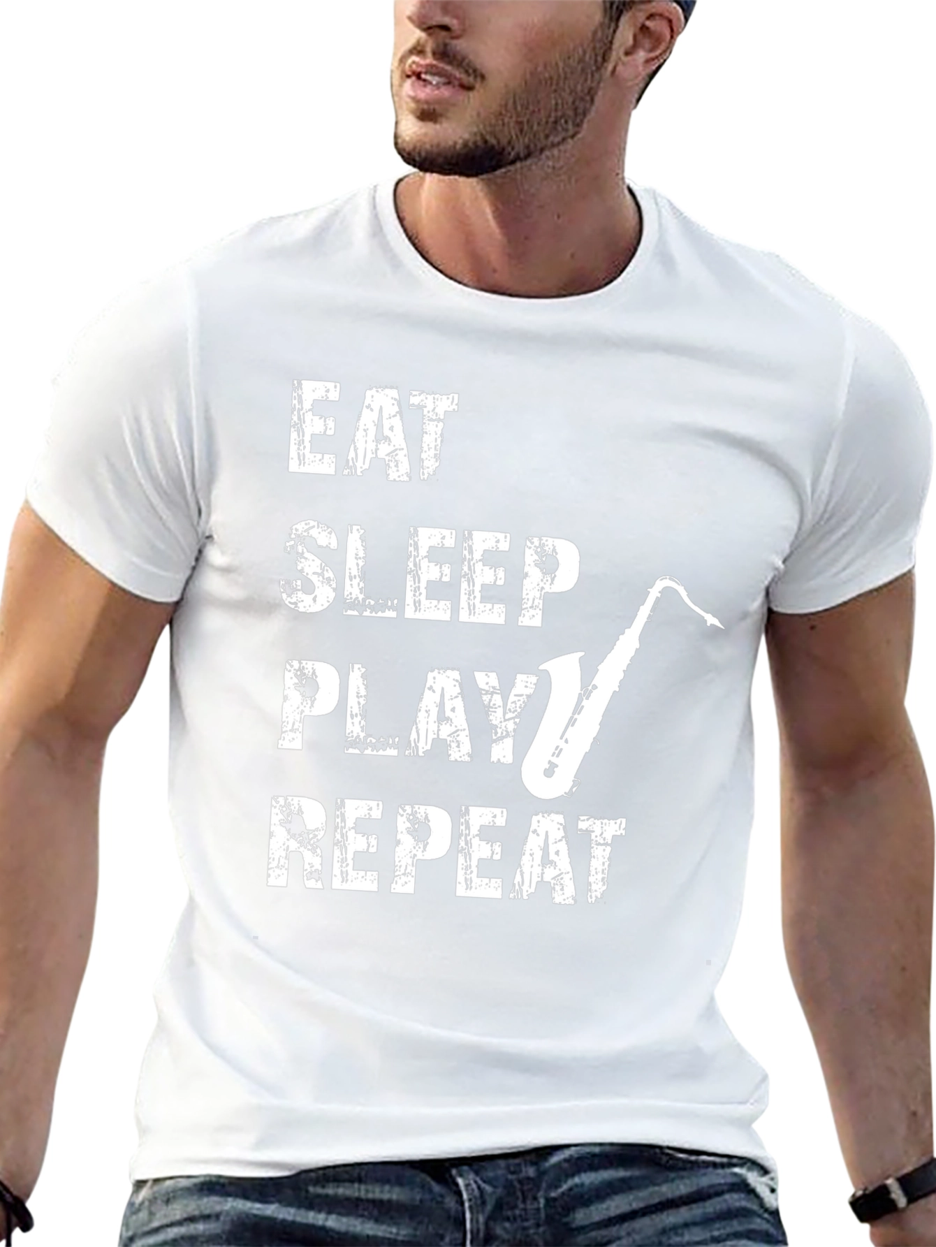 Eat Sleep Play Saxophone Repeat T-Shirt