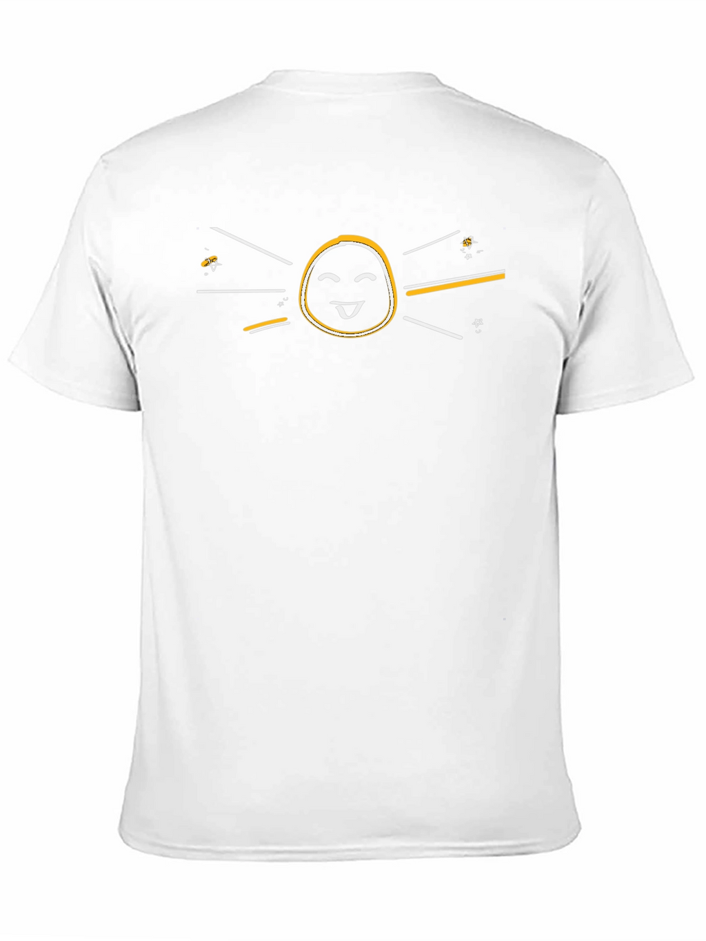 Happy Sun Graphic Tee - Black Cotton Casual Shirt