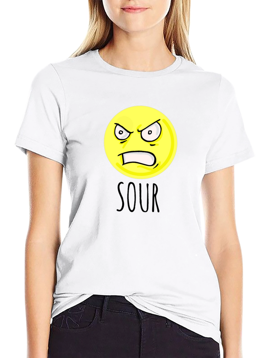 Sour Emoji Graphic T-Shirt - Unisex Cotton Tee