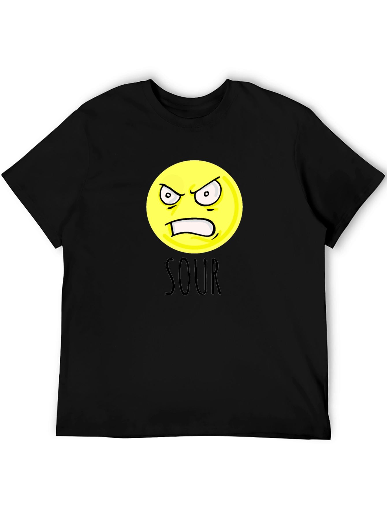 Sour Emoji Graphic T-Shirt - Unisex Cotton Tee