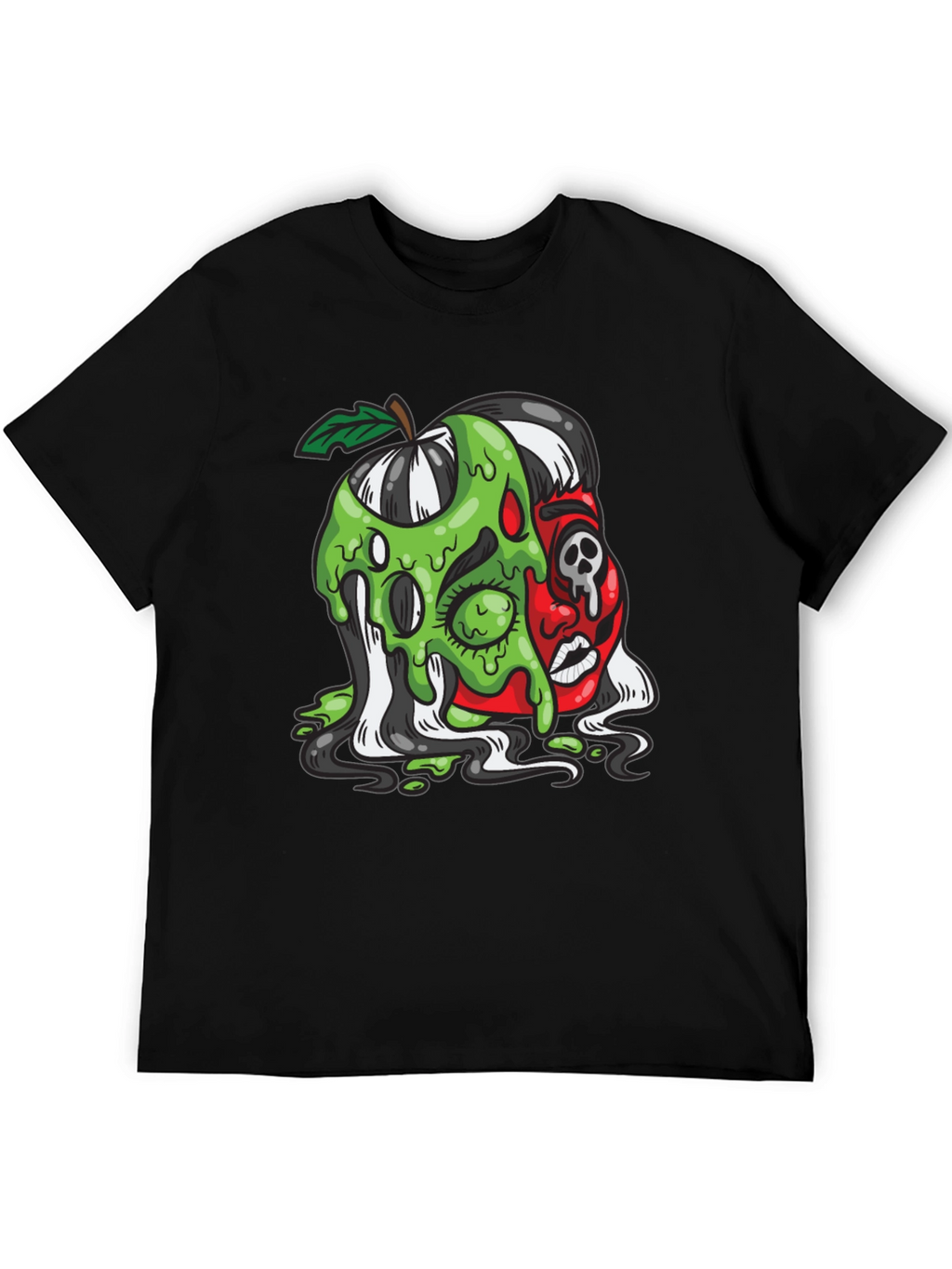 Poison Apple Graphic Tee - Unique Cartoon Design