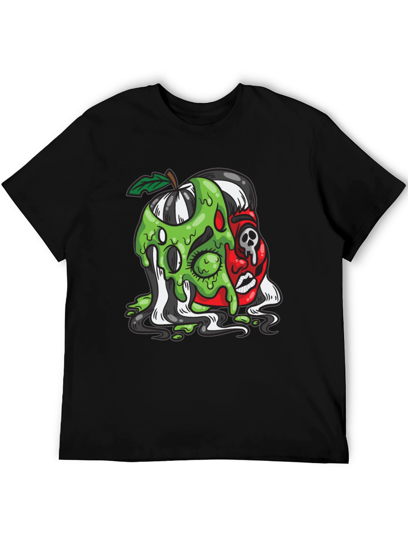 Poison Apple Graphic Tee - Unique Cartoon Design