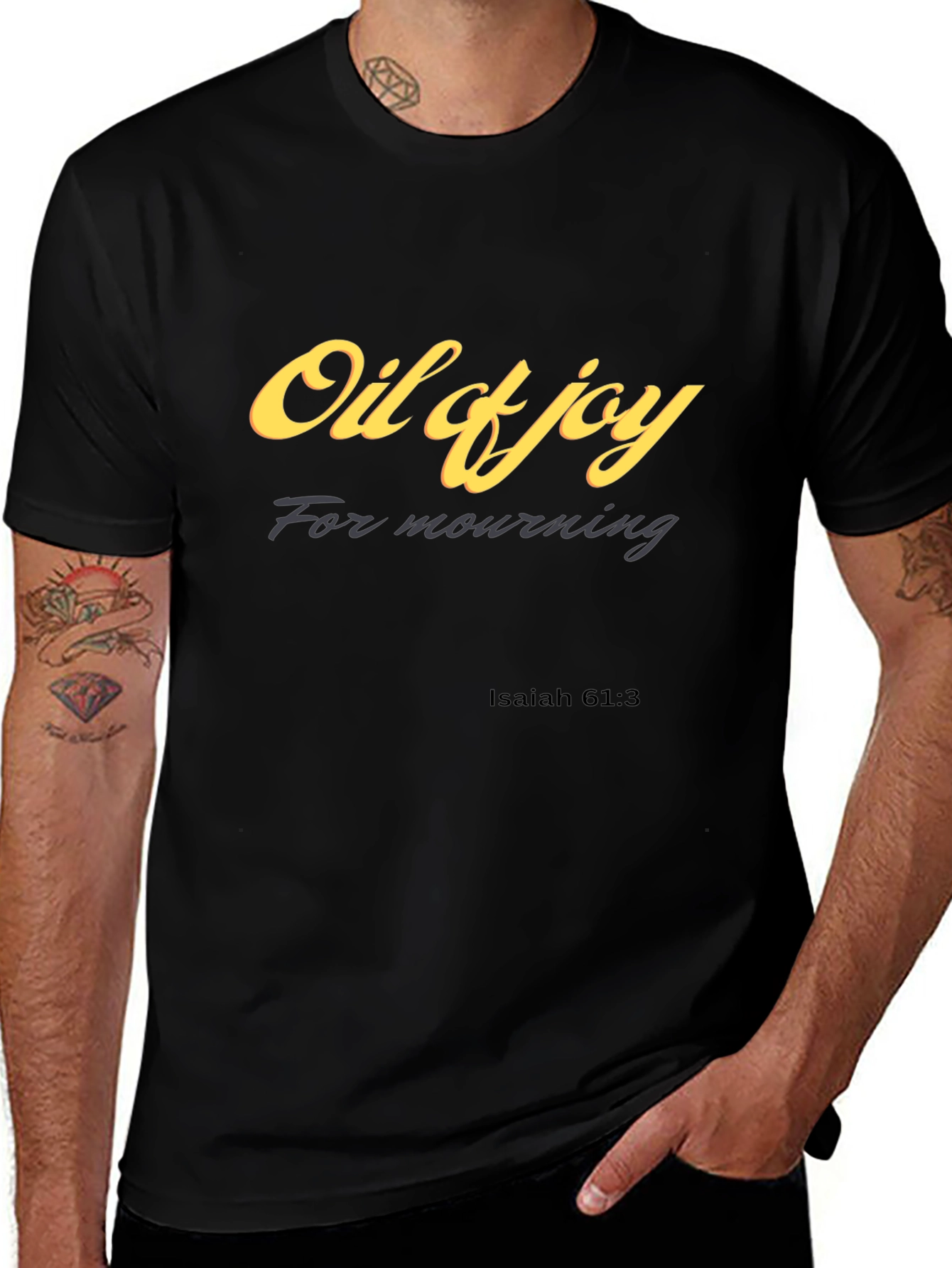 Oil of Joy T-Shirt Isaiah 61:3 Christian Apparel