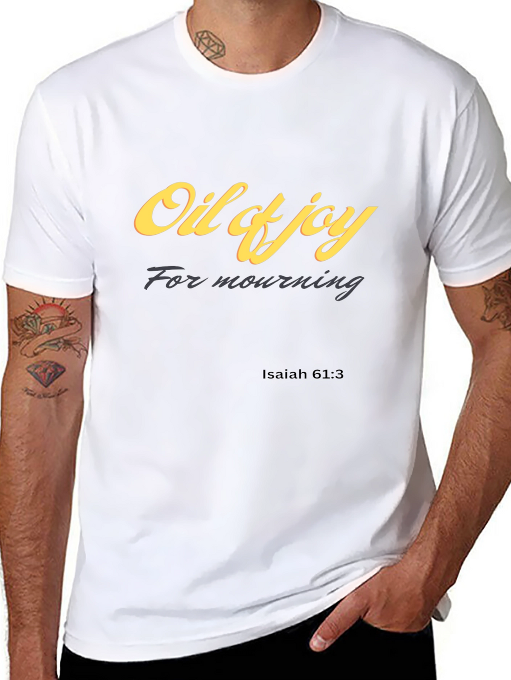 Oil of Joy T-Shirt Isaiah 61:3 Christian Apparel