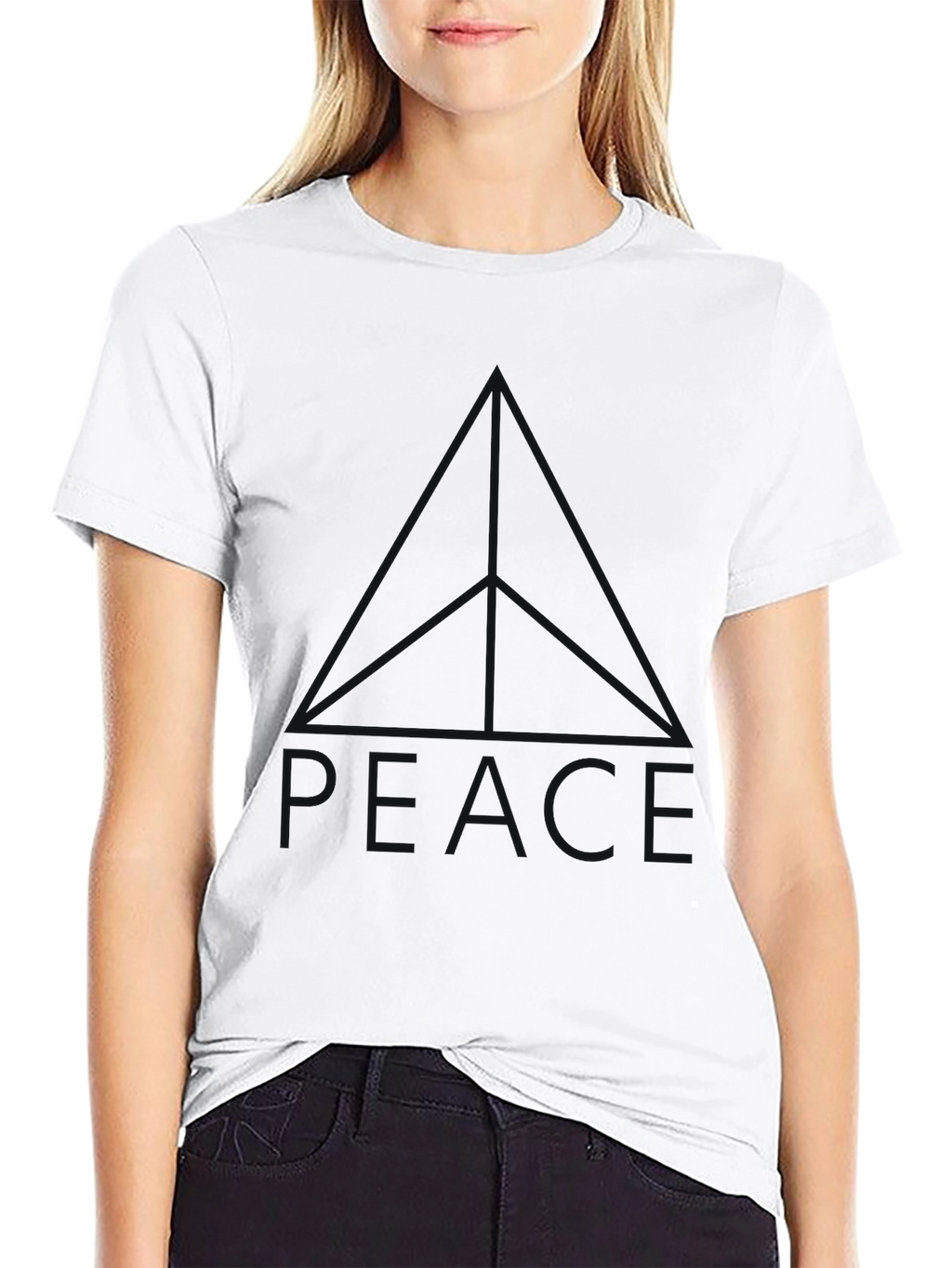 Mens Black Relaxed Fit Short Sleeve Tee