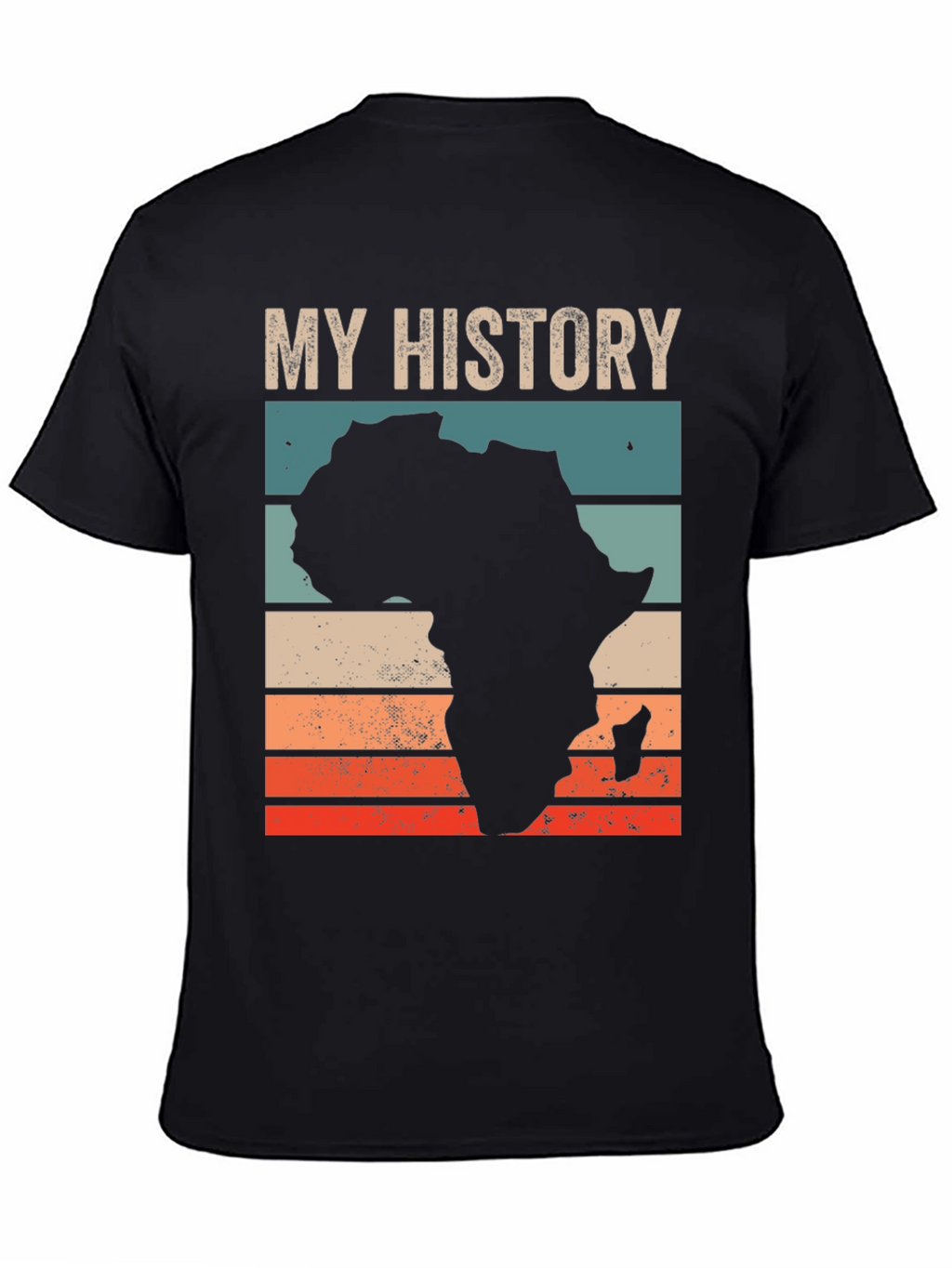 My History Africa T-Shirt - Black