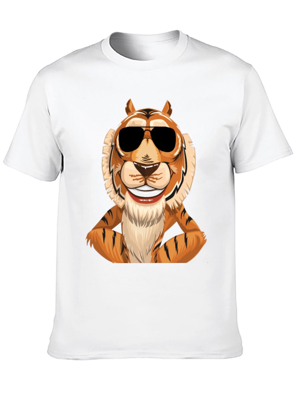 Cool Tiger Graphic Tee - Mens Black T-Shirt
