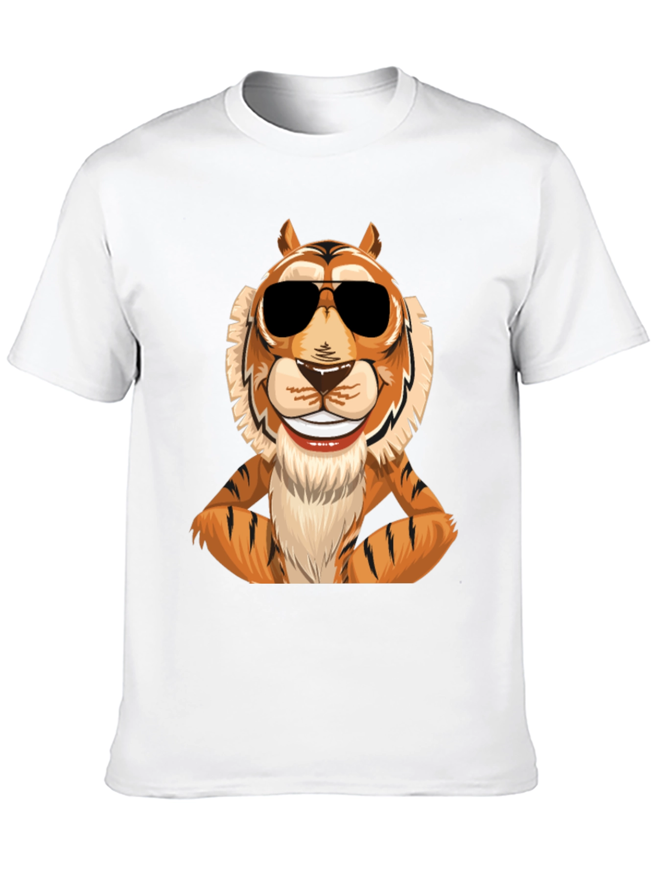 Cool Tiger Graphic Tee - Mens Black T-Shirt