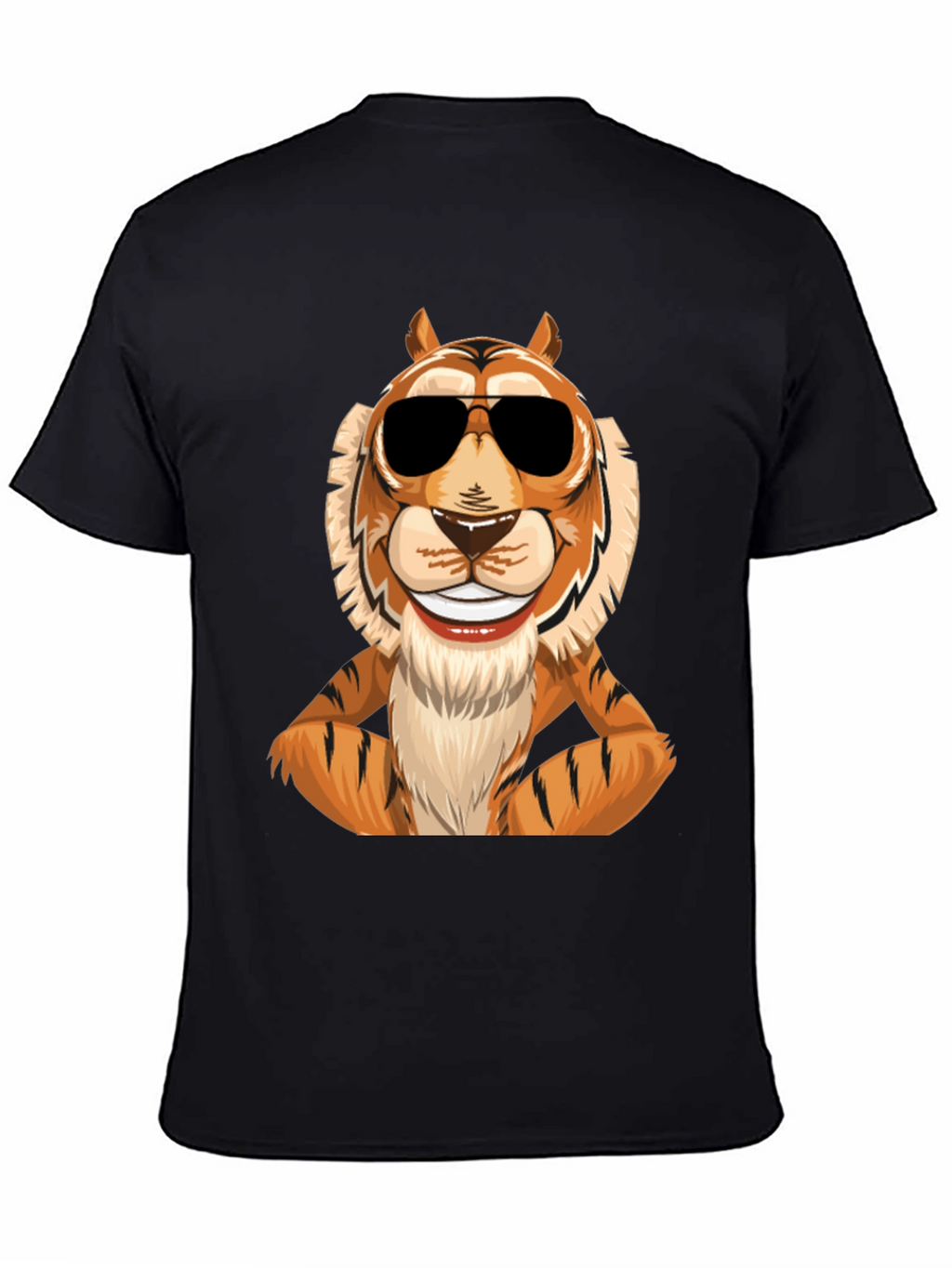 Cool Tiger Graphic Tee - Mens Black T-Shirt