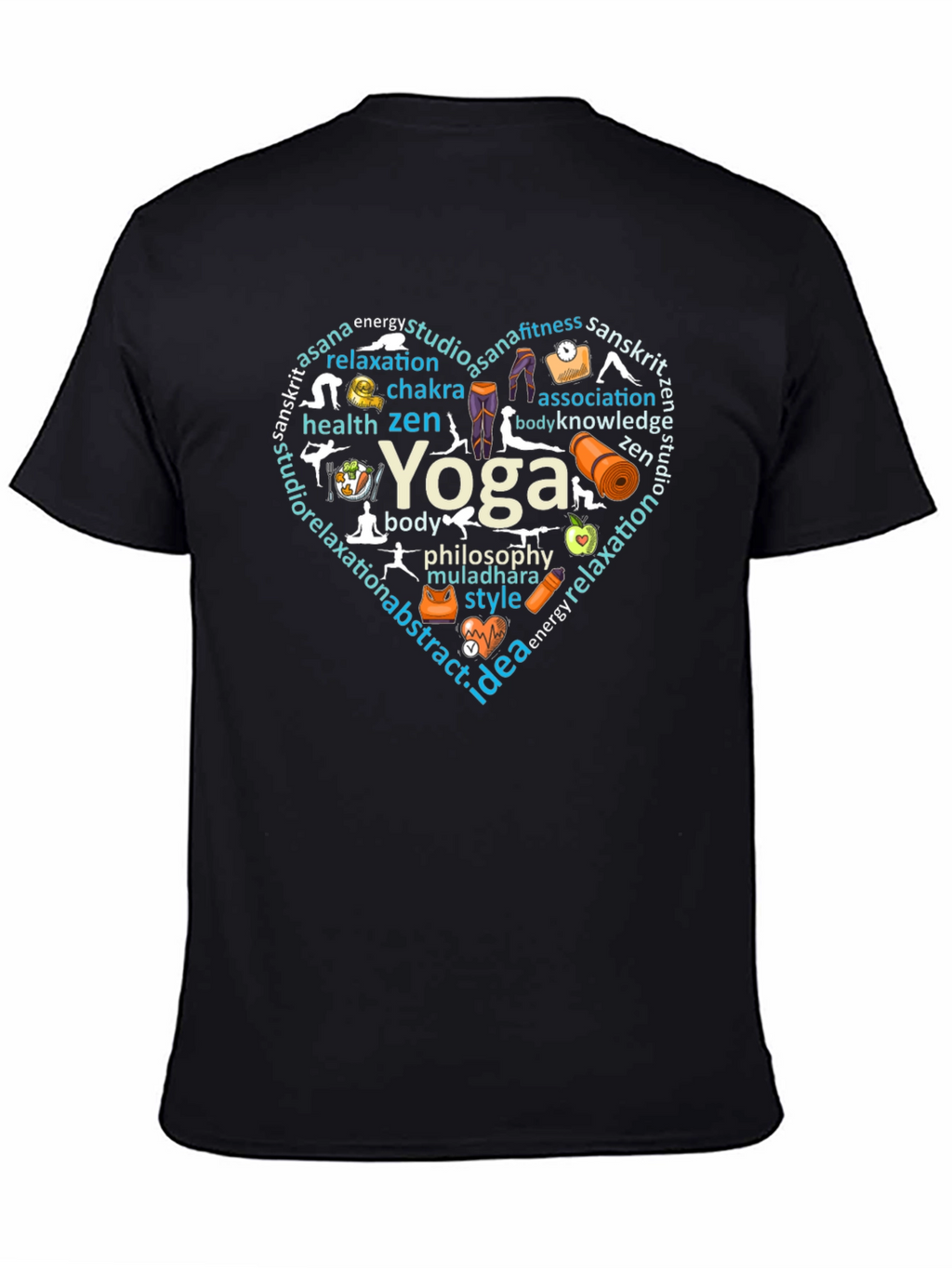 Yoga Heart Graphic T-Shirt